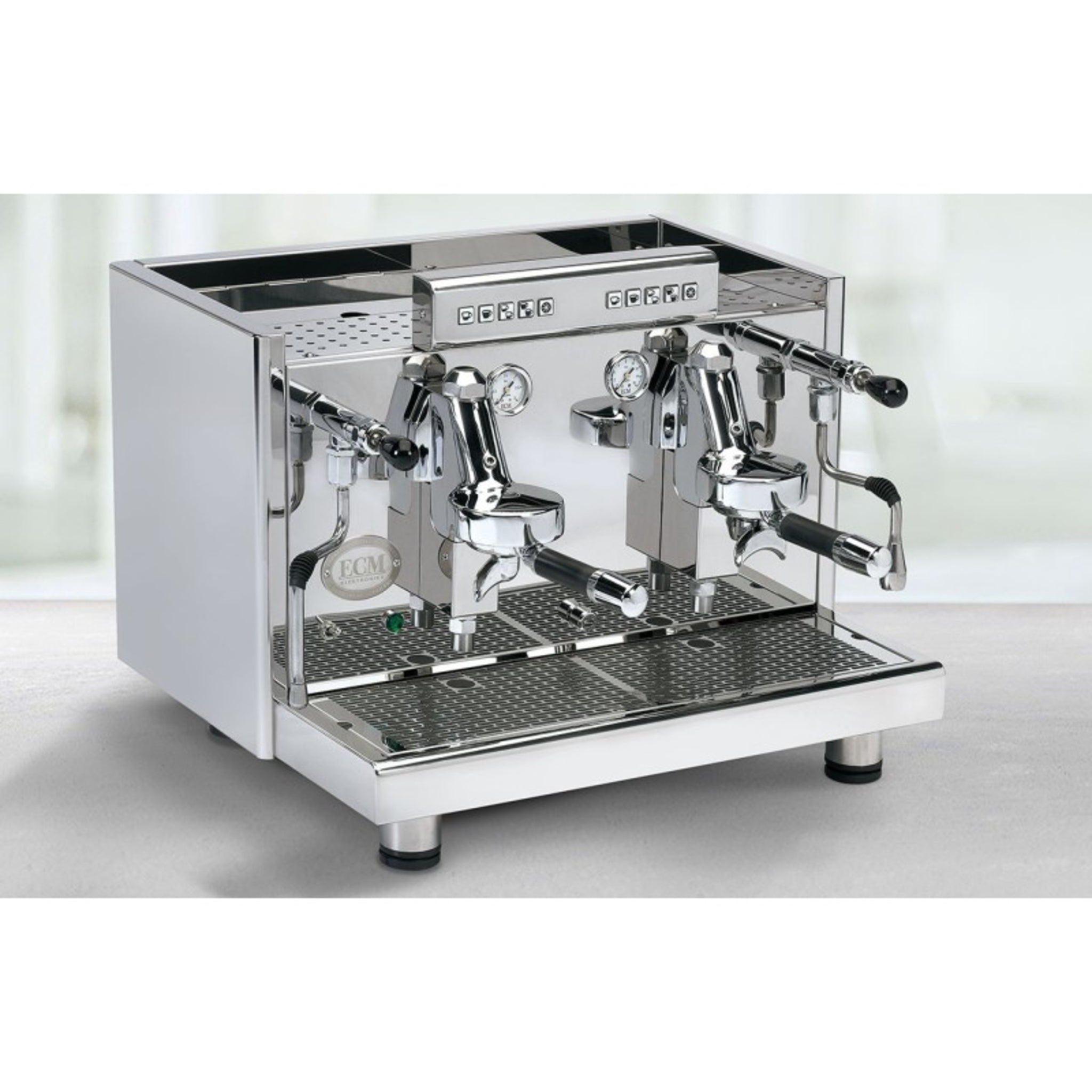 Ecm Elektronika Profi Due 2 Group Stainless Steel Brand New Espresso Coffee Machine