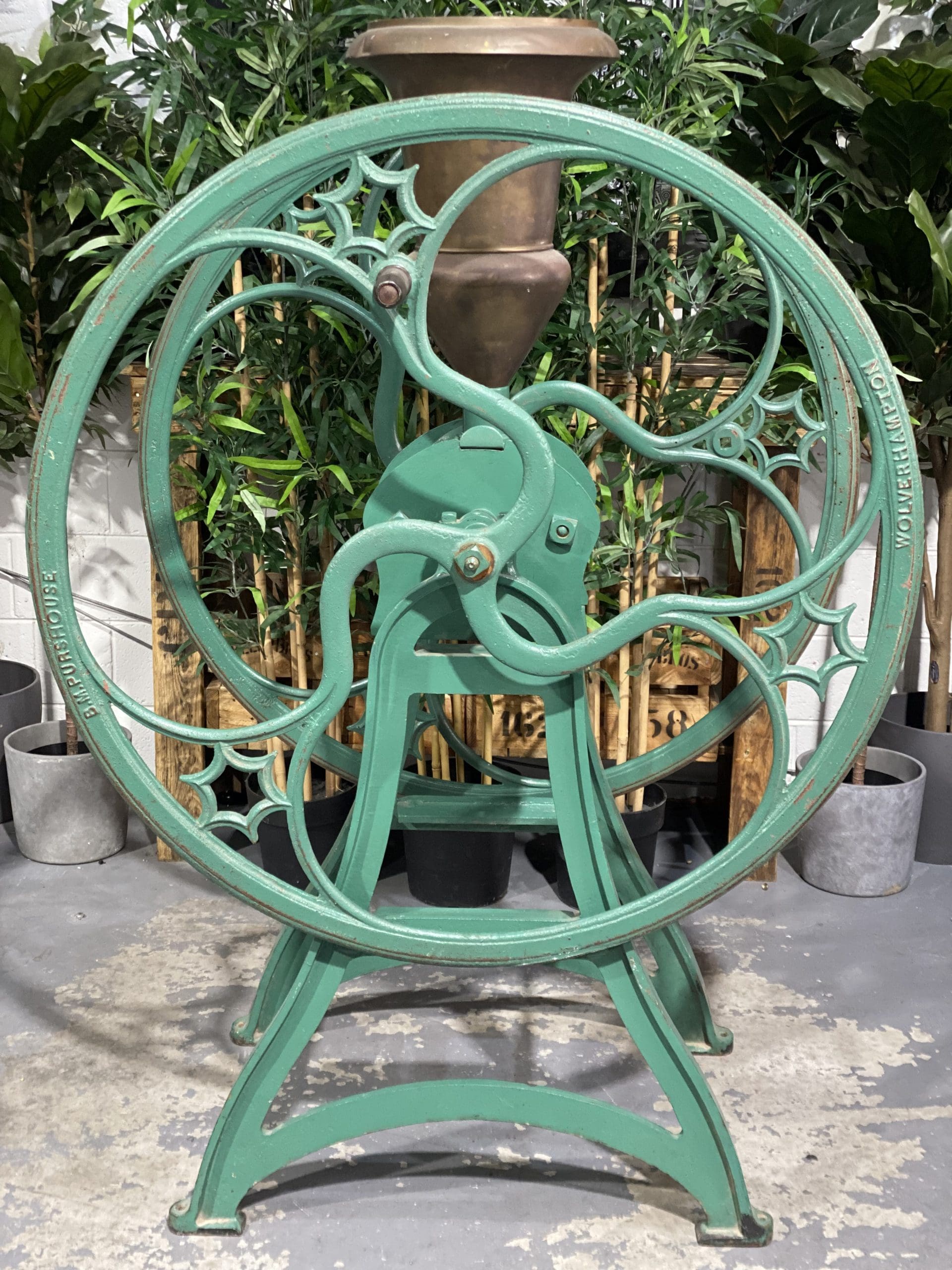 1850’s EM Pourhouse Wolverhampton Cast Iron Hand Coffee Grinder