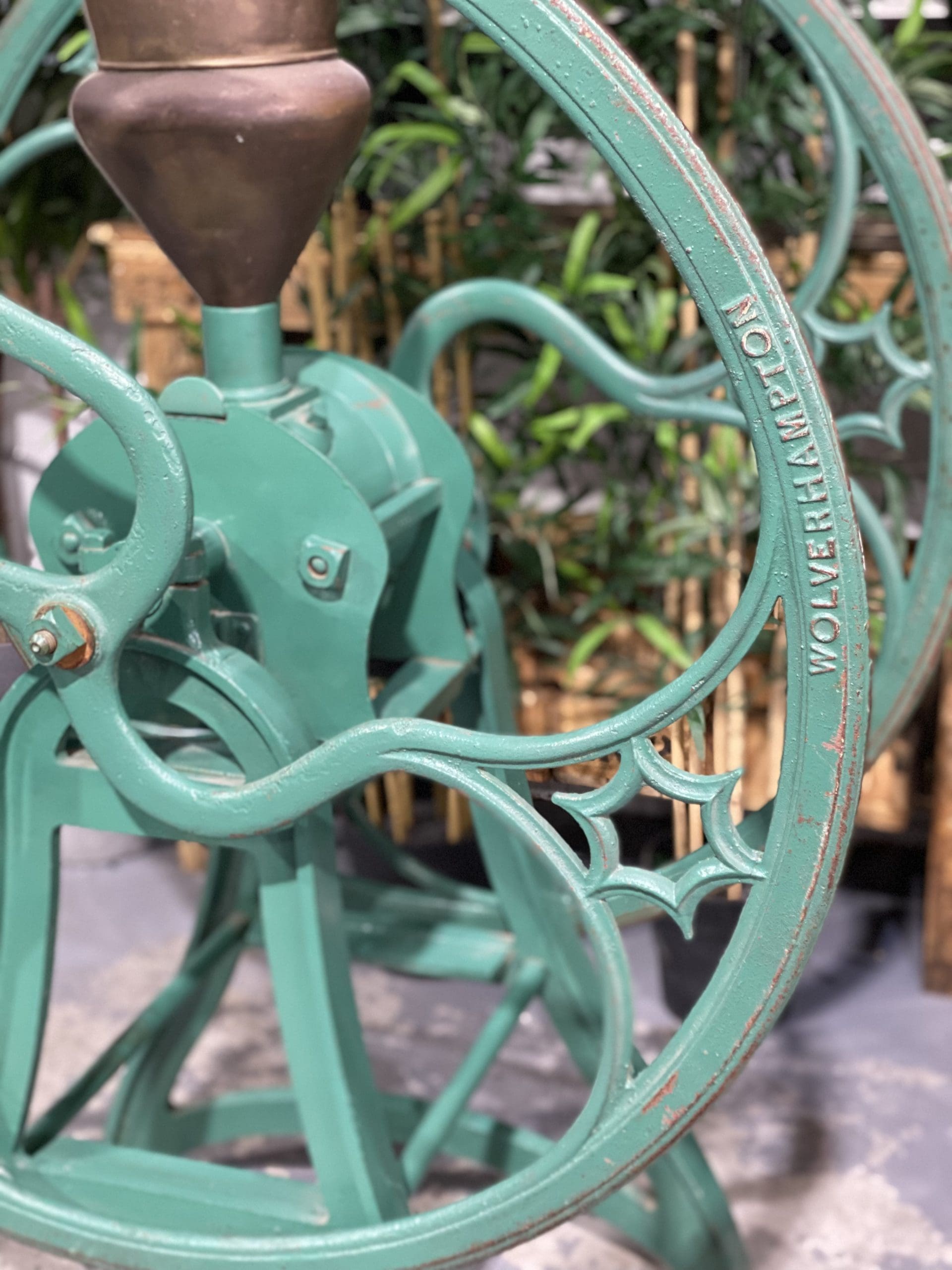 1850’s EM Pourhouse Wolverhampton Cast Iron Hand Coffee Grinder