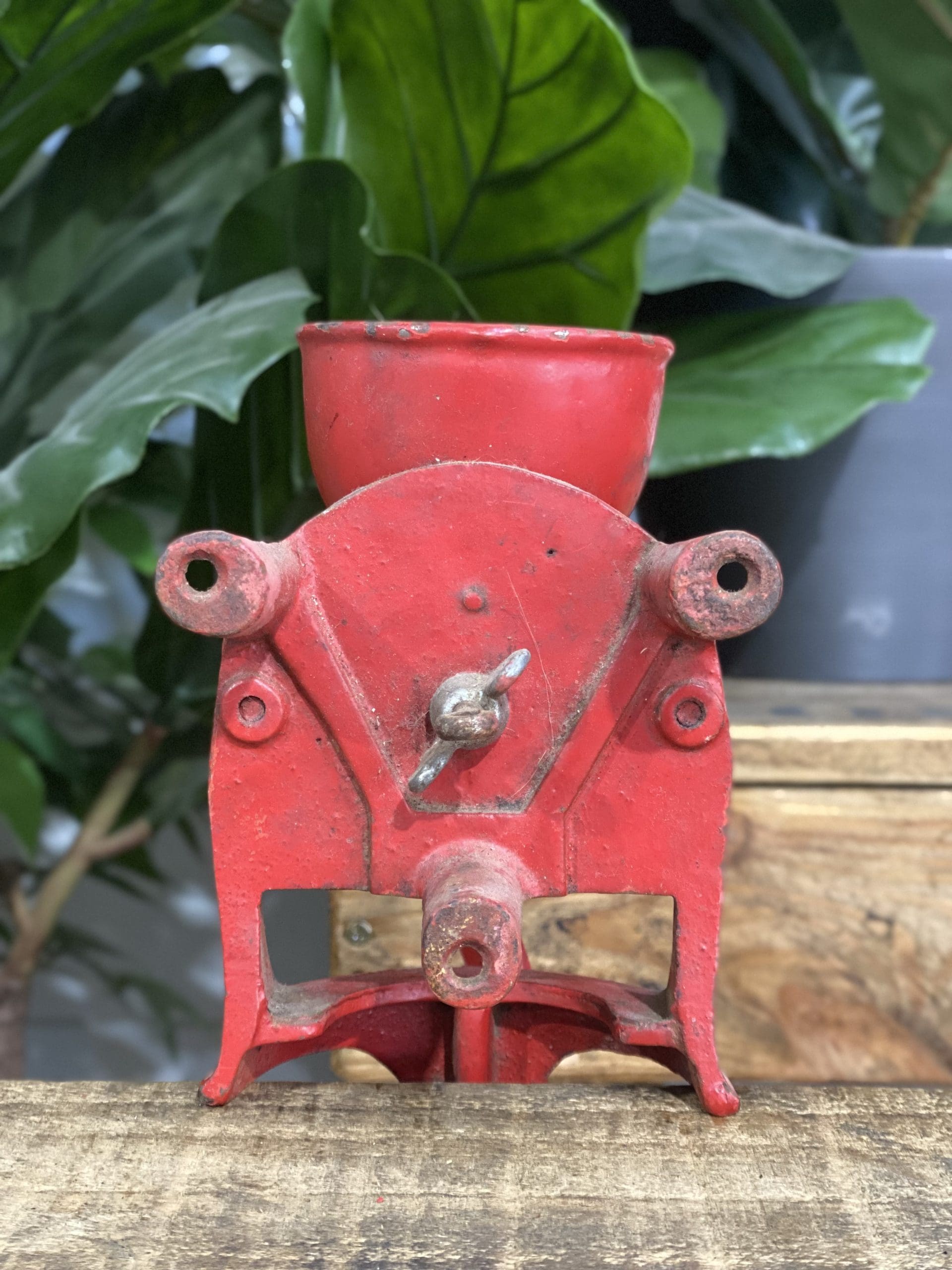 #17 1930’s Husqvarna No. 2 Bench Clamp Hand Coffee Grinder