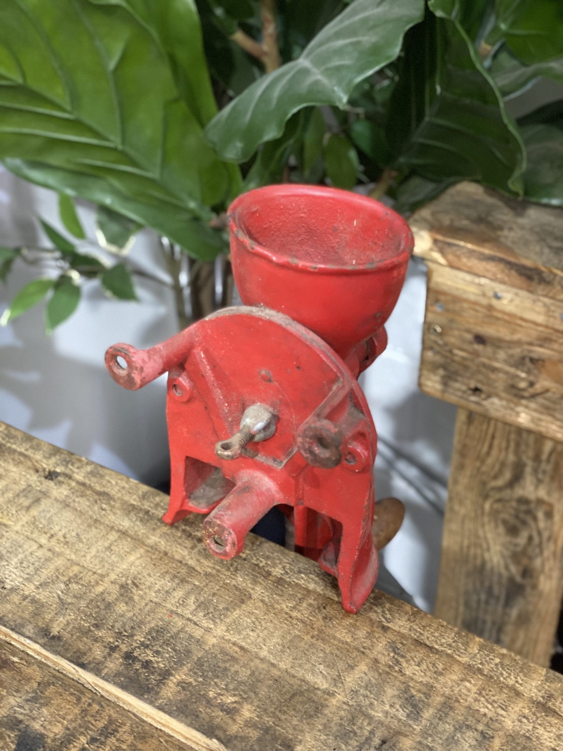 #17 1930’s Husqvarna No. 2 Bench Clamp Hand Coffee Grinder