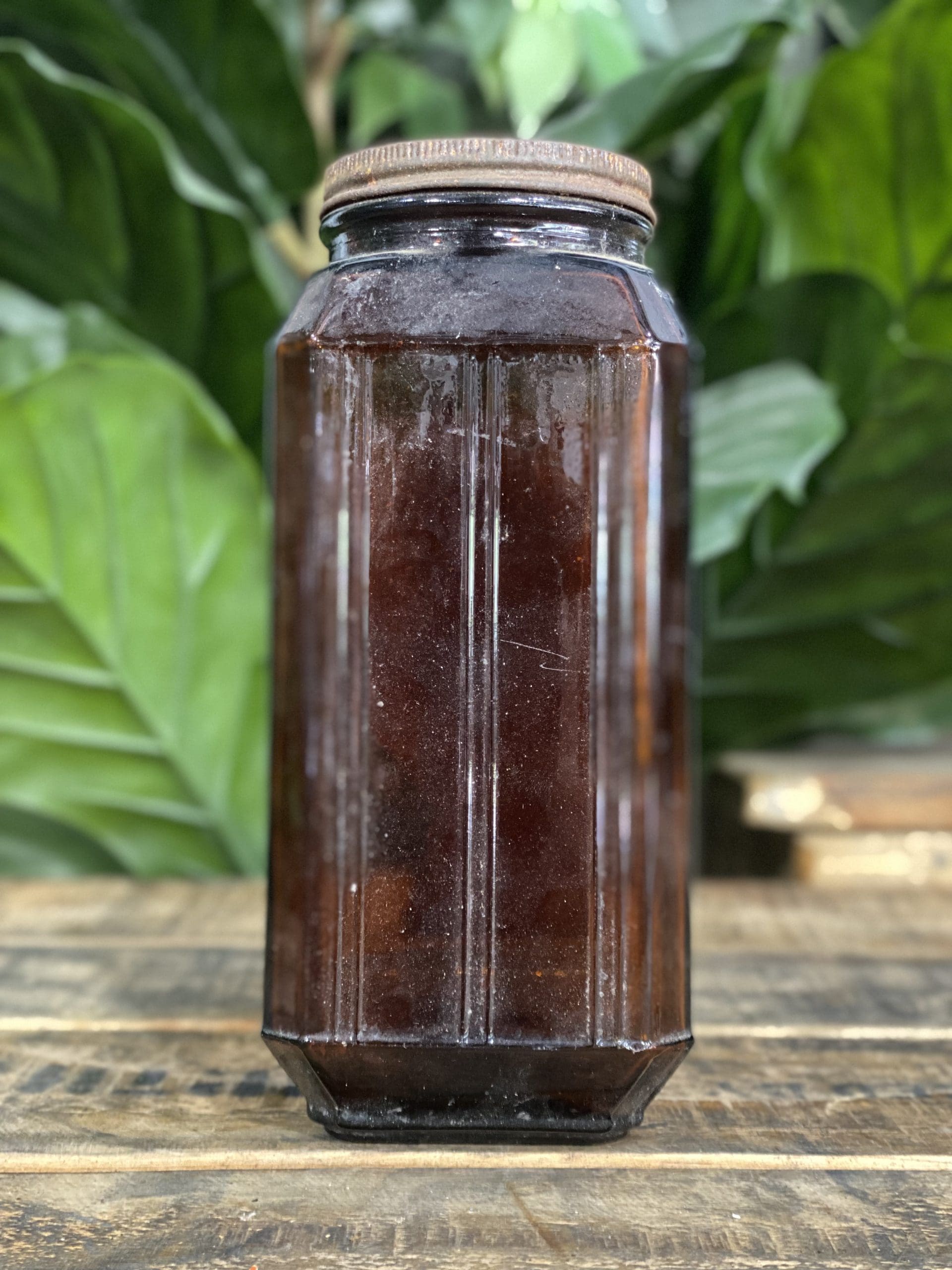 #251 Bushels Coffee & Chicory Jar & Lid