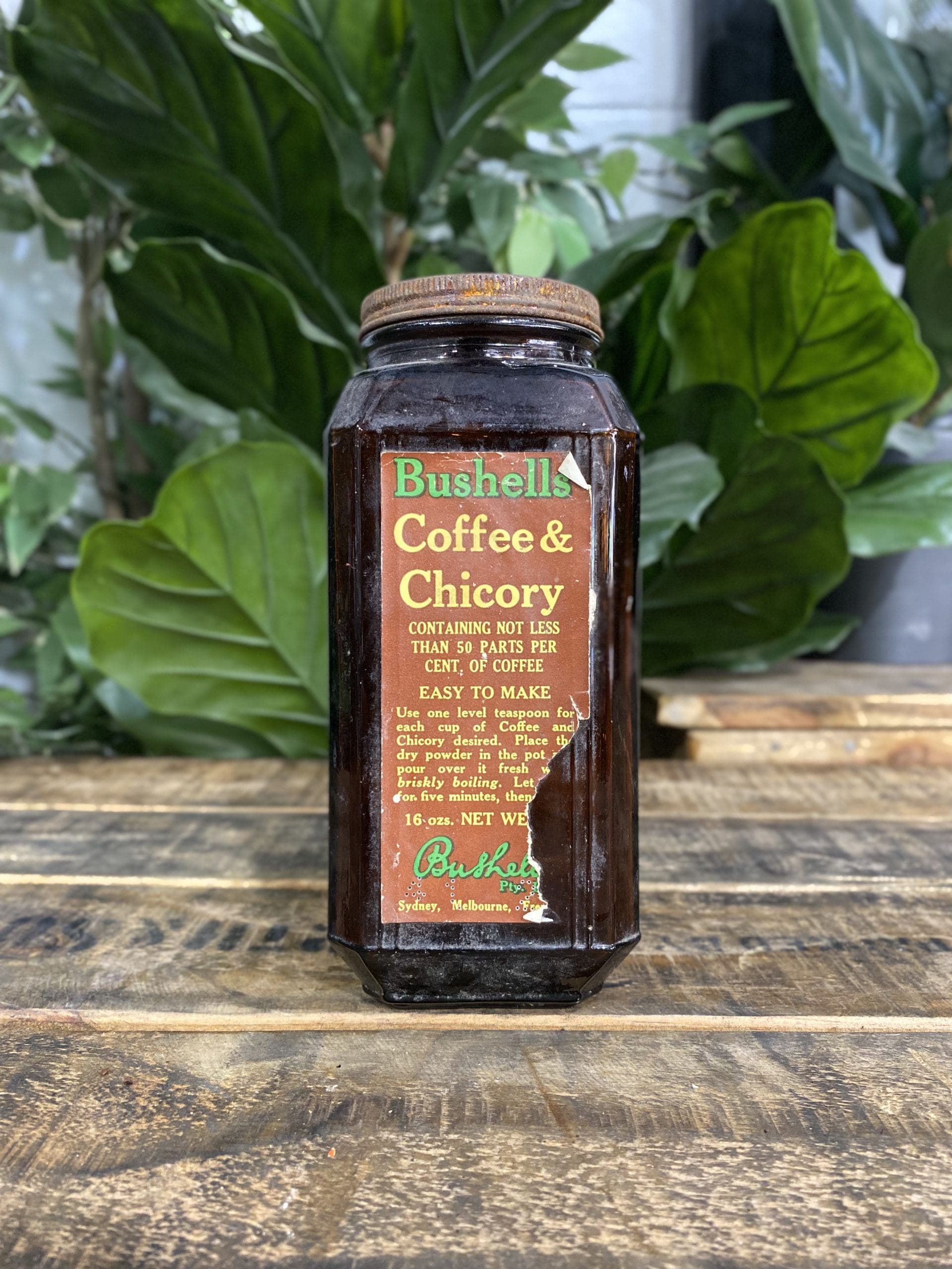 #251 Bushels Coffee & Chicory Jar & Lid