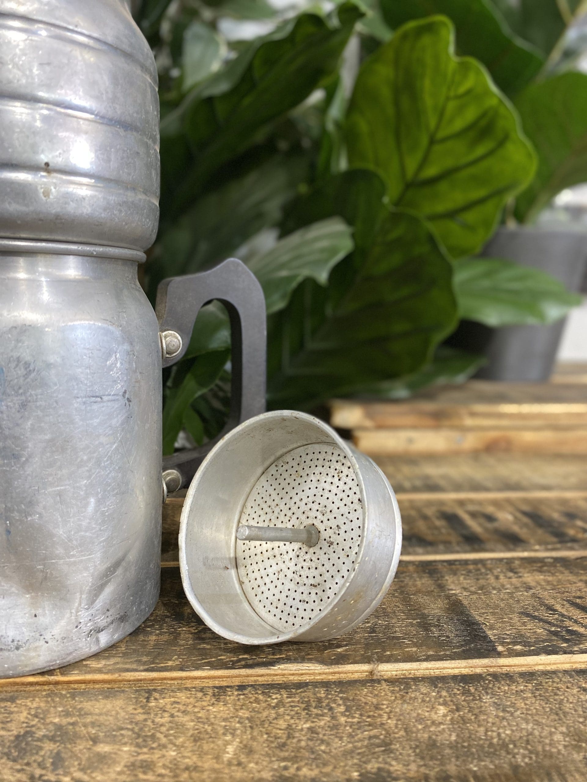 #252 1940’s Aluminium Coffee Pot for Stove or Fire