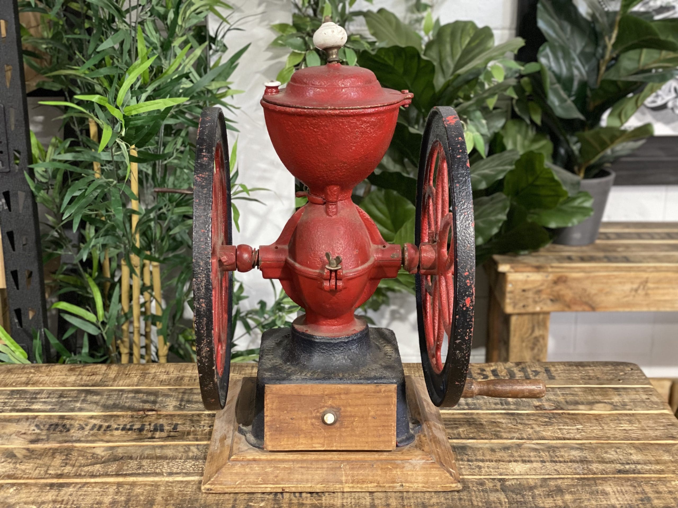 #4 1878’s Philadelphia Dual Wheel Large Hand Coffee Grinder