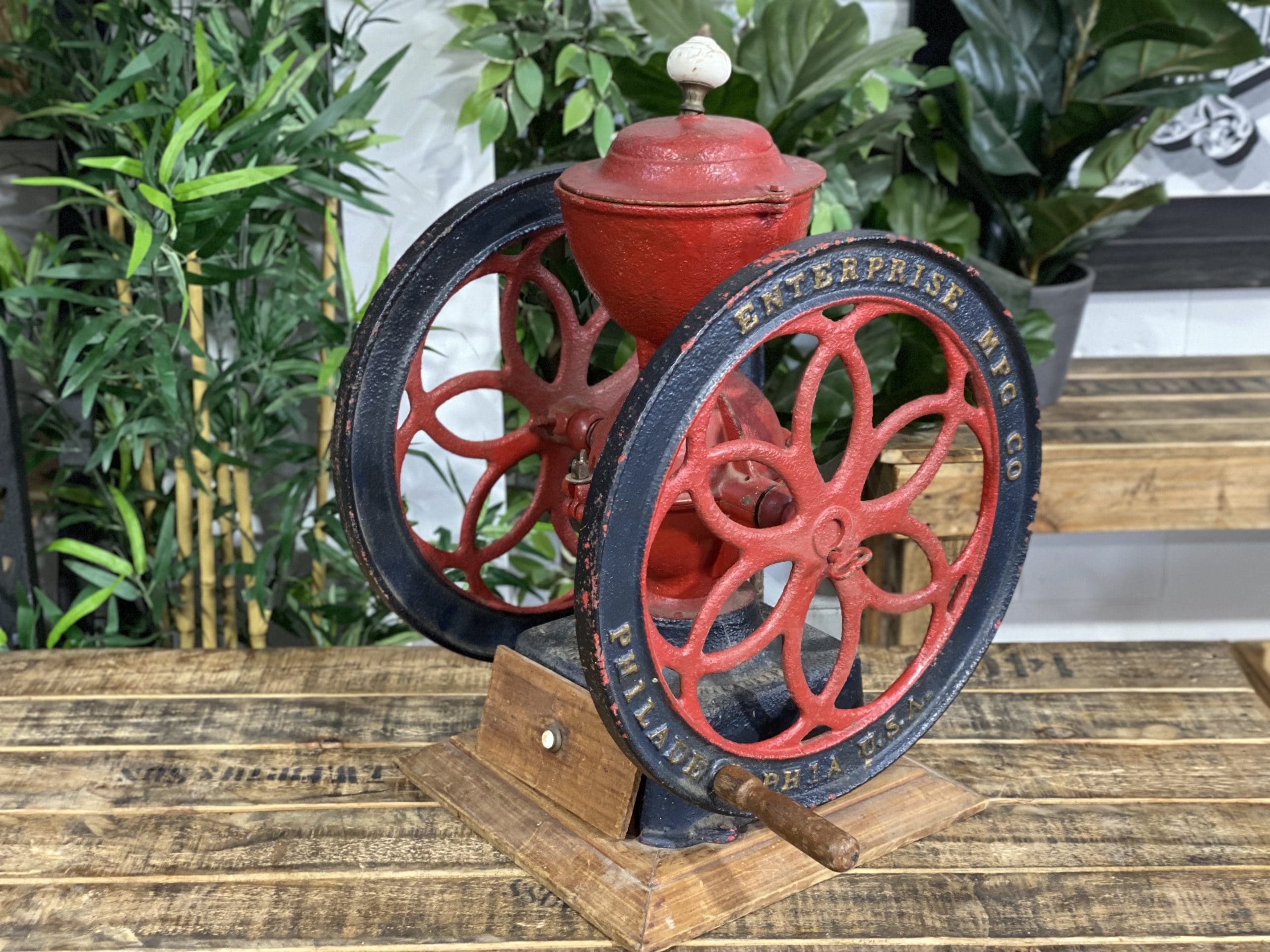 #4 1878’s Philadelphia Dual Wheel Large Hand Coffee Grinder