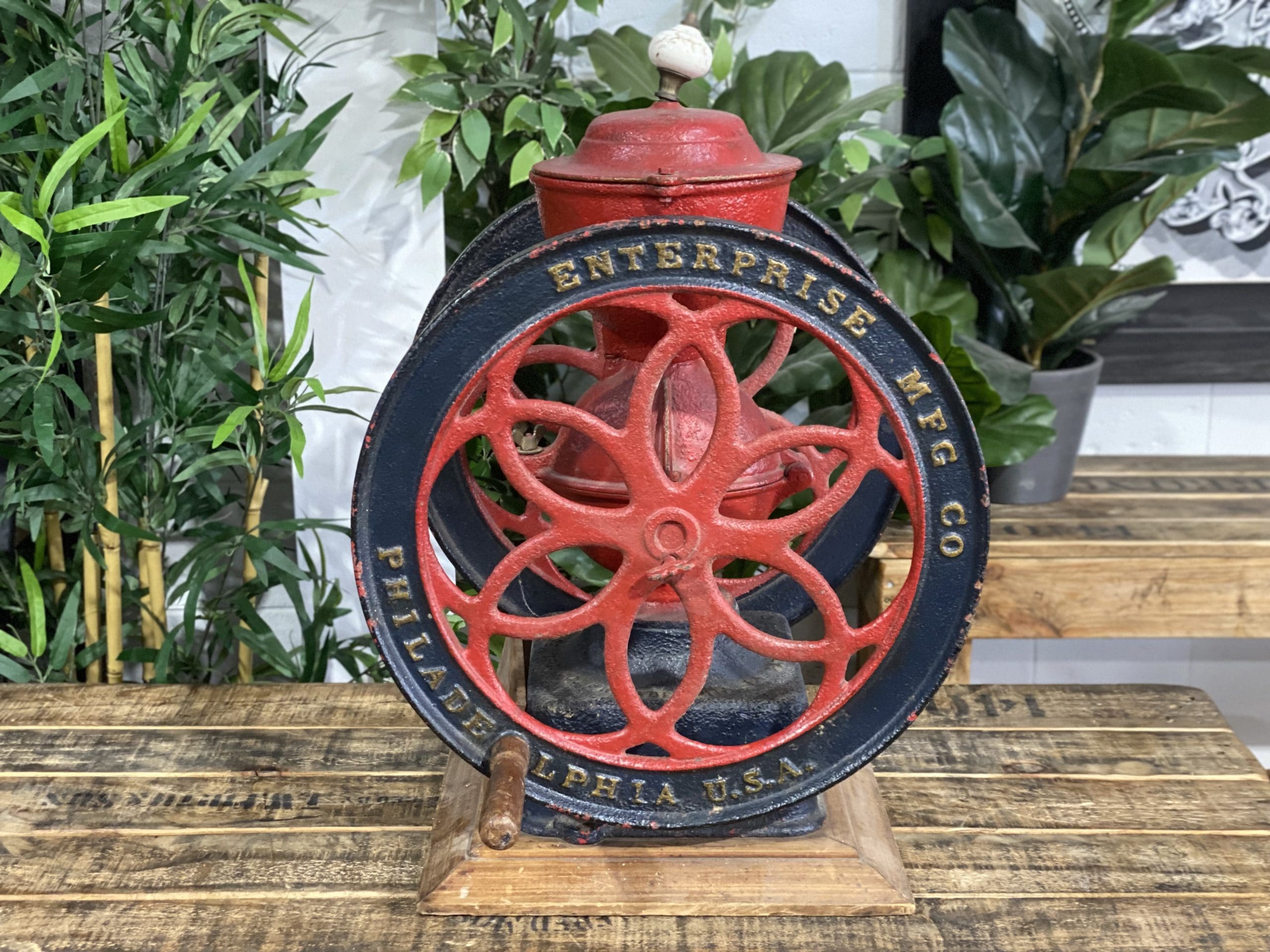 #4 1878’s Philadelphia Dual Wheel Large Hand Coffee Grinder