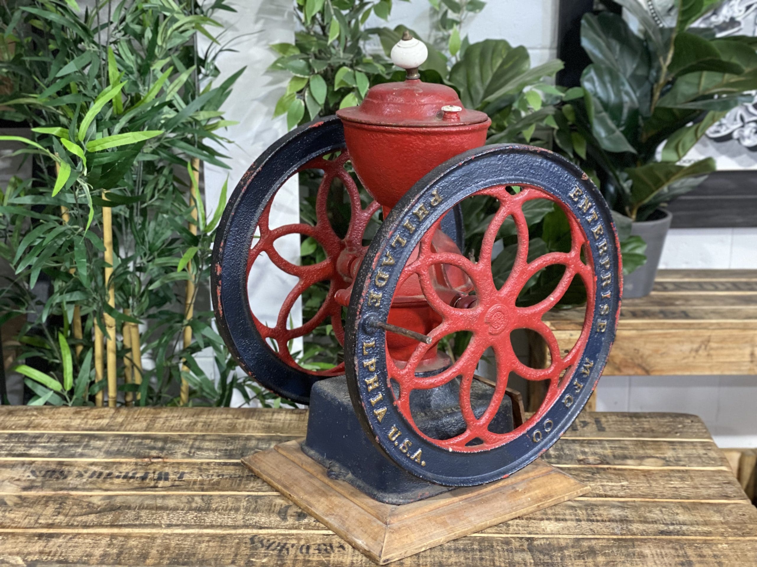 #4 1878’s Philadelphia Dual Wheel Large Hand Coffee Grinder