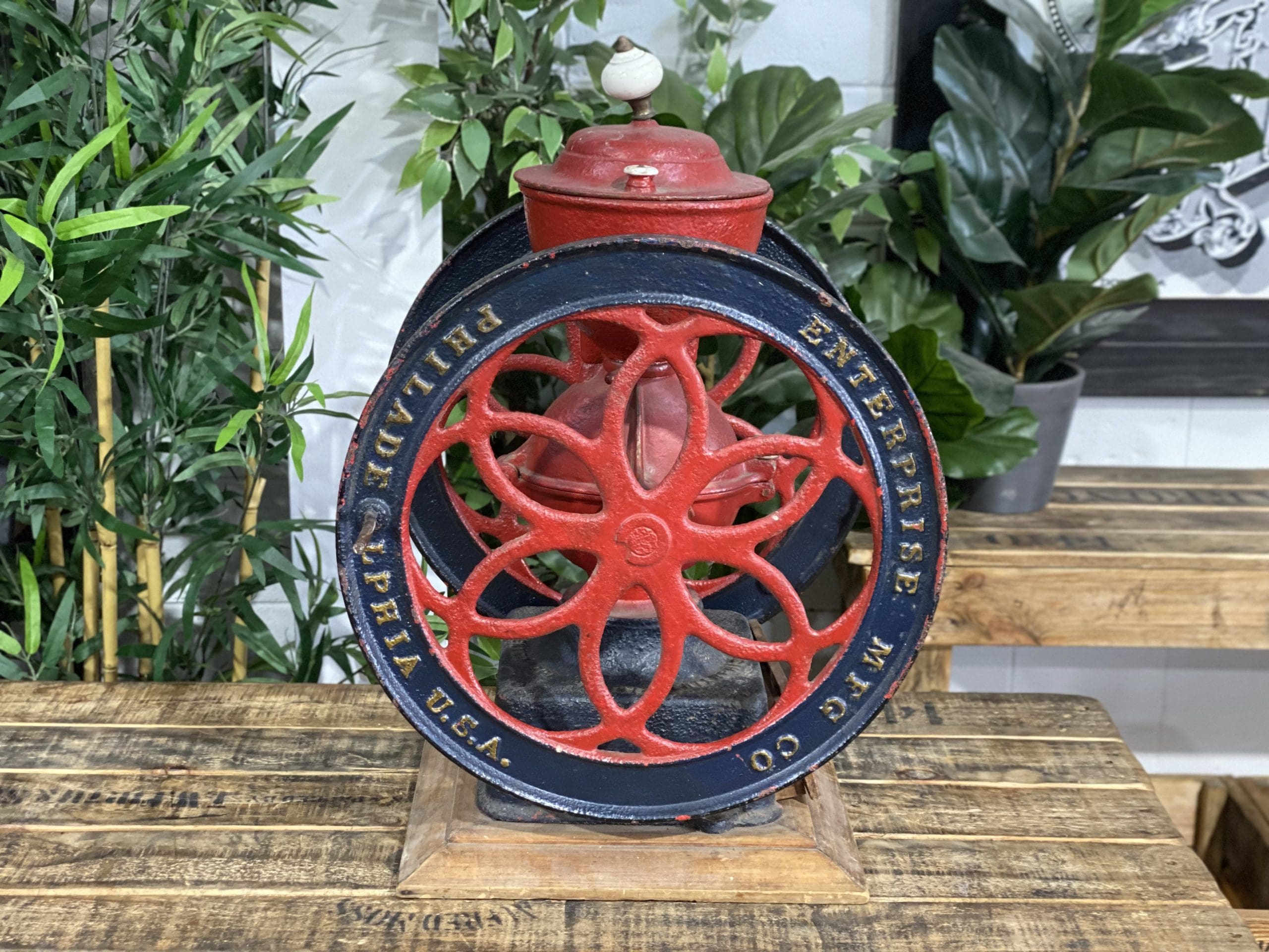 #4 1878’s Philadelphia Dual Wheel Large Hand Coffee Grinder