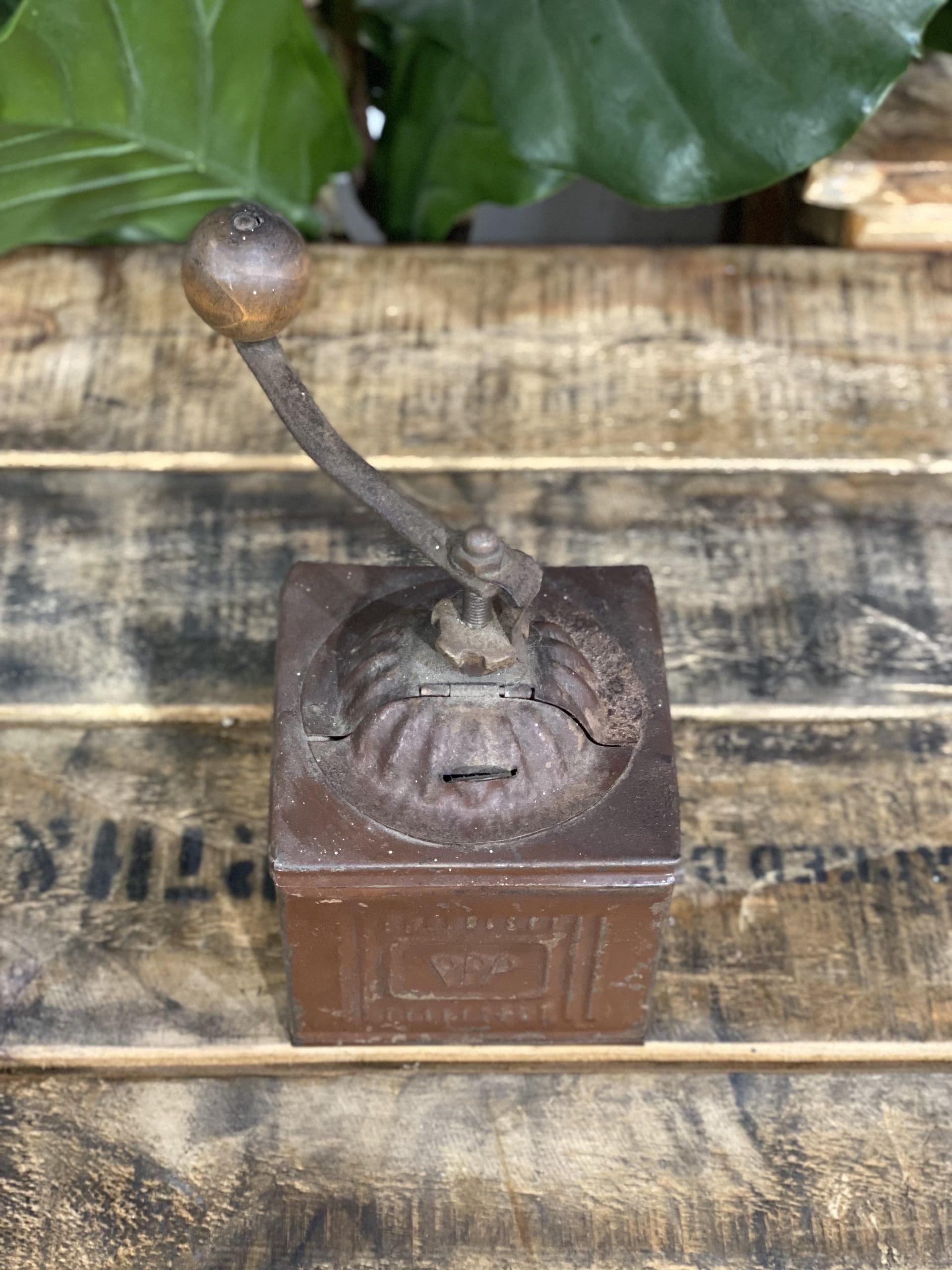 1880’s PPP Label Box Hand Coffee Grinder