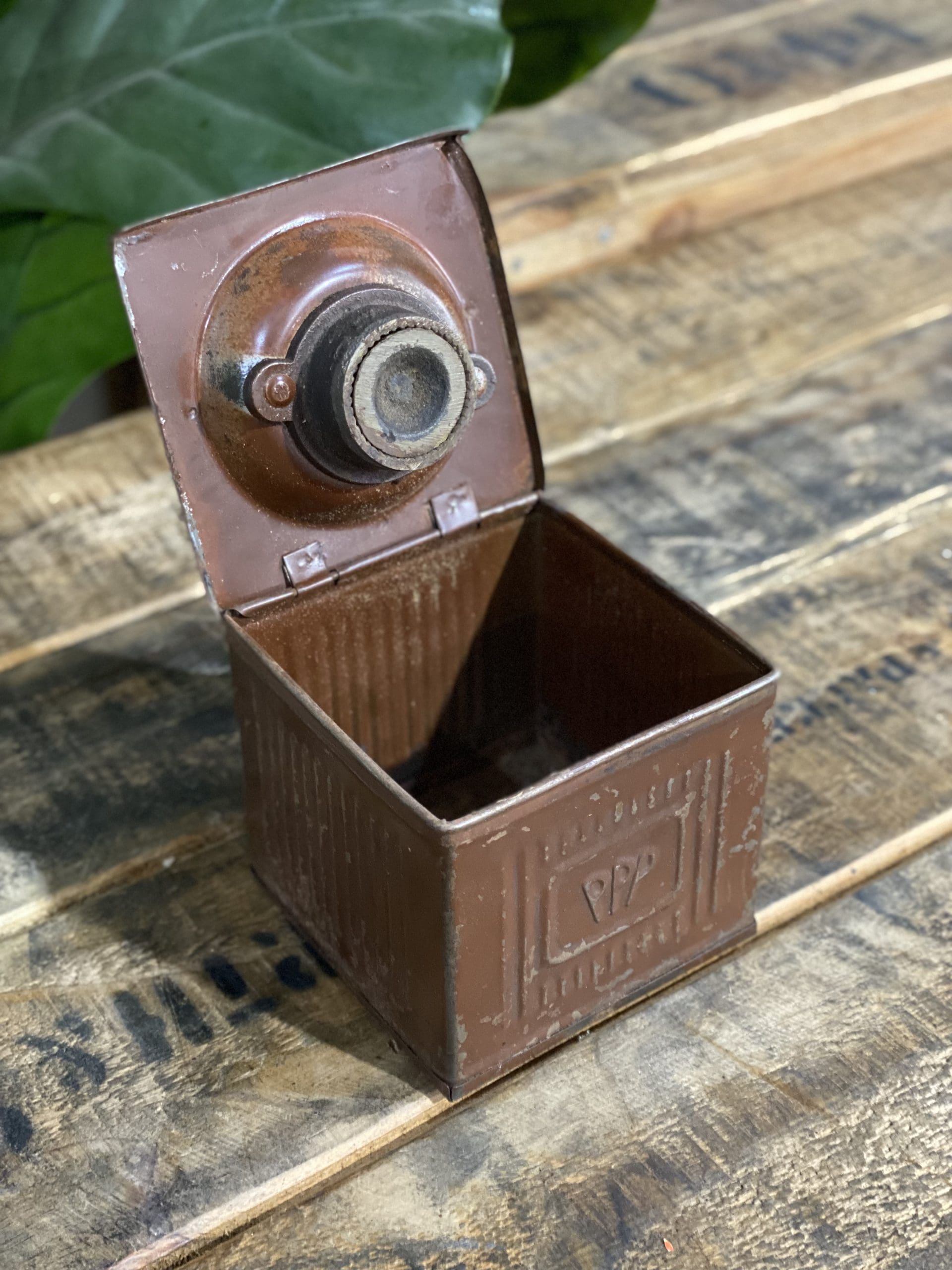 1880’s PPP Label Box Hand Coffee Grinder