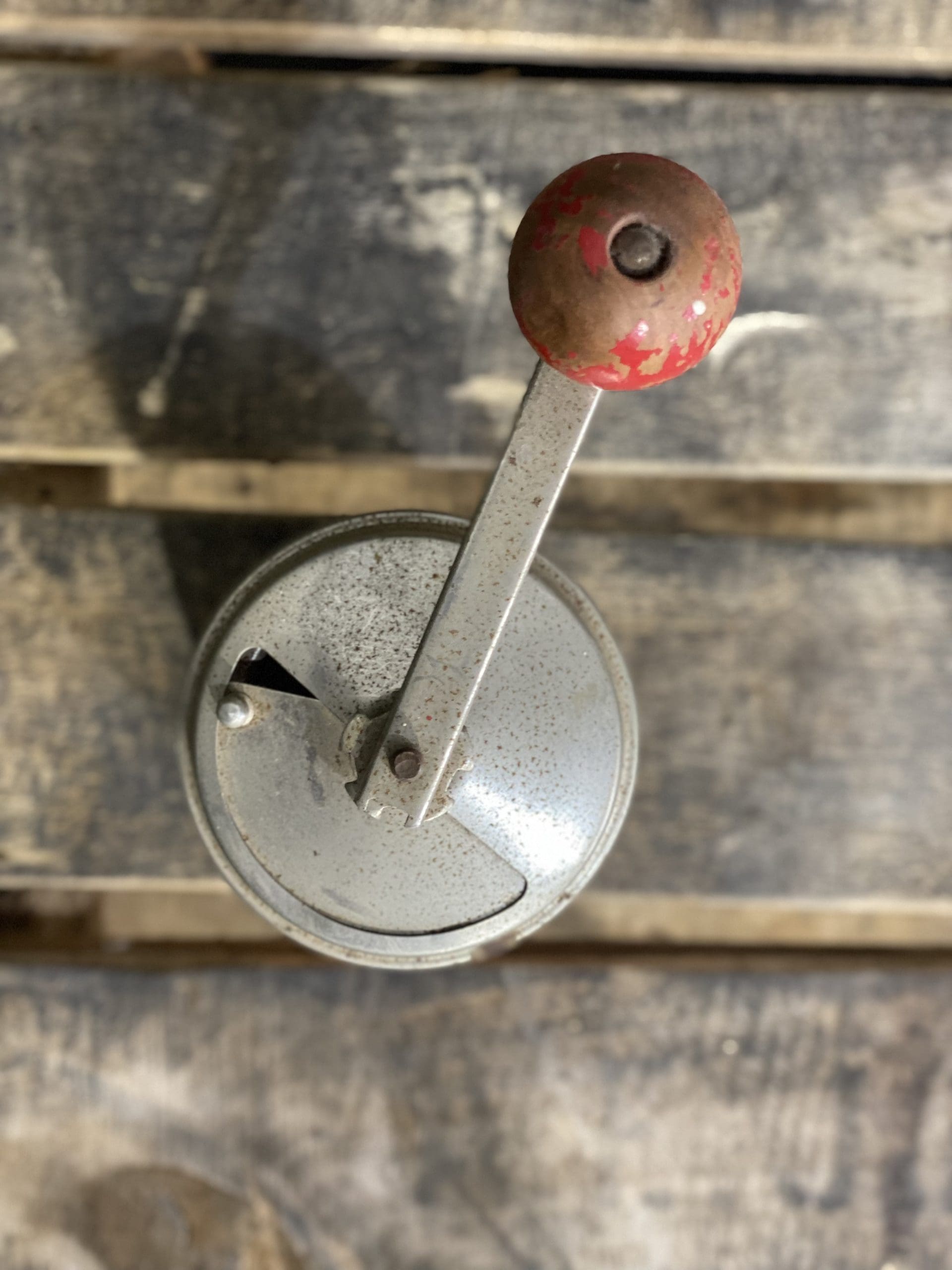 #61 Working B & G Wooden Hand Coffee Grinder