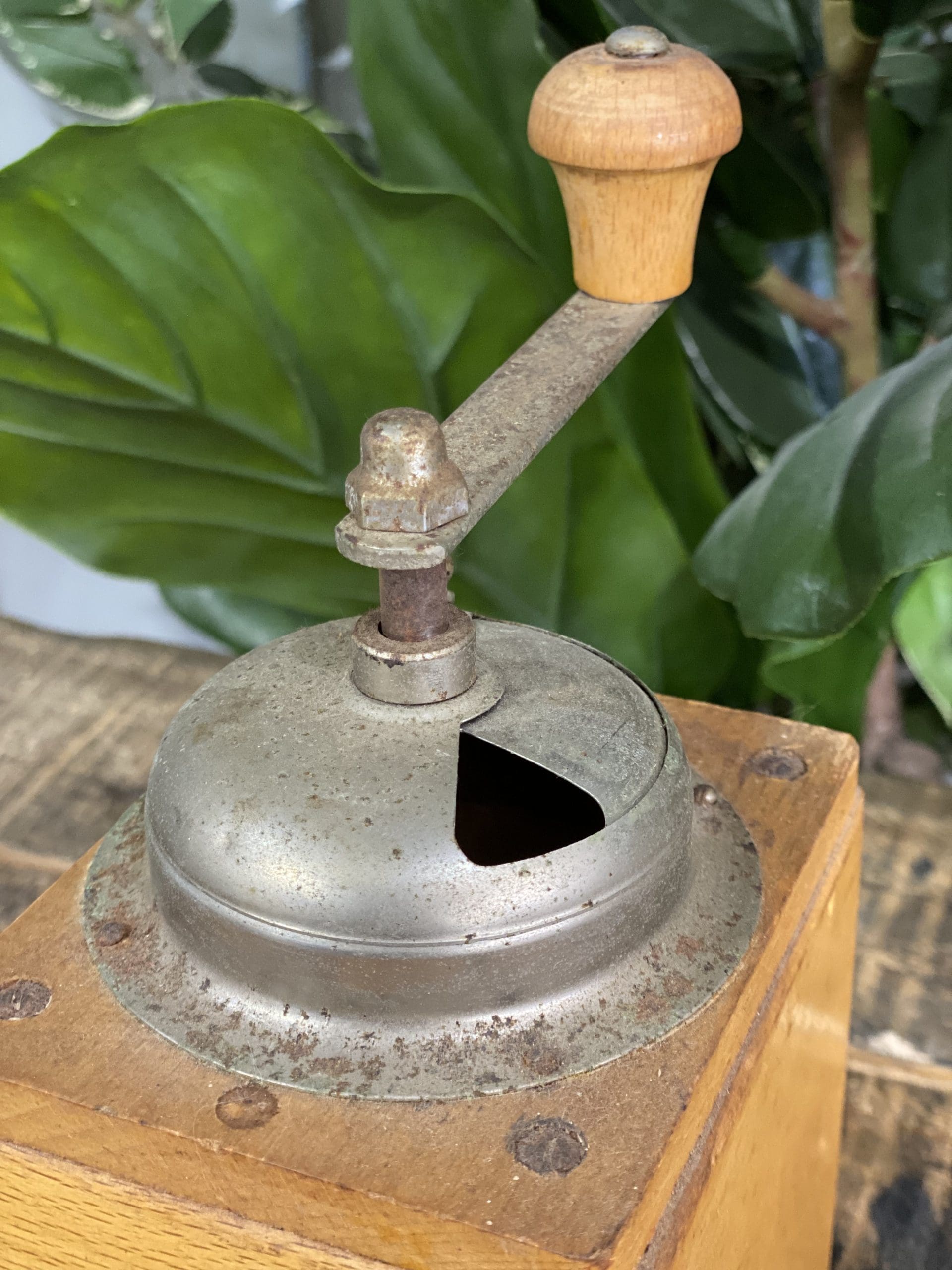 #63 1940’s Zassenhaus Wooden Square Box Coffee Grinder