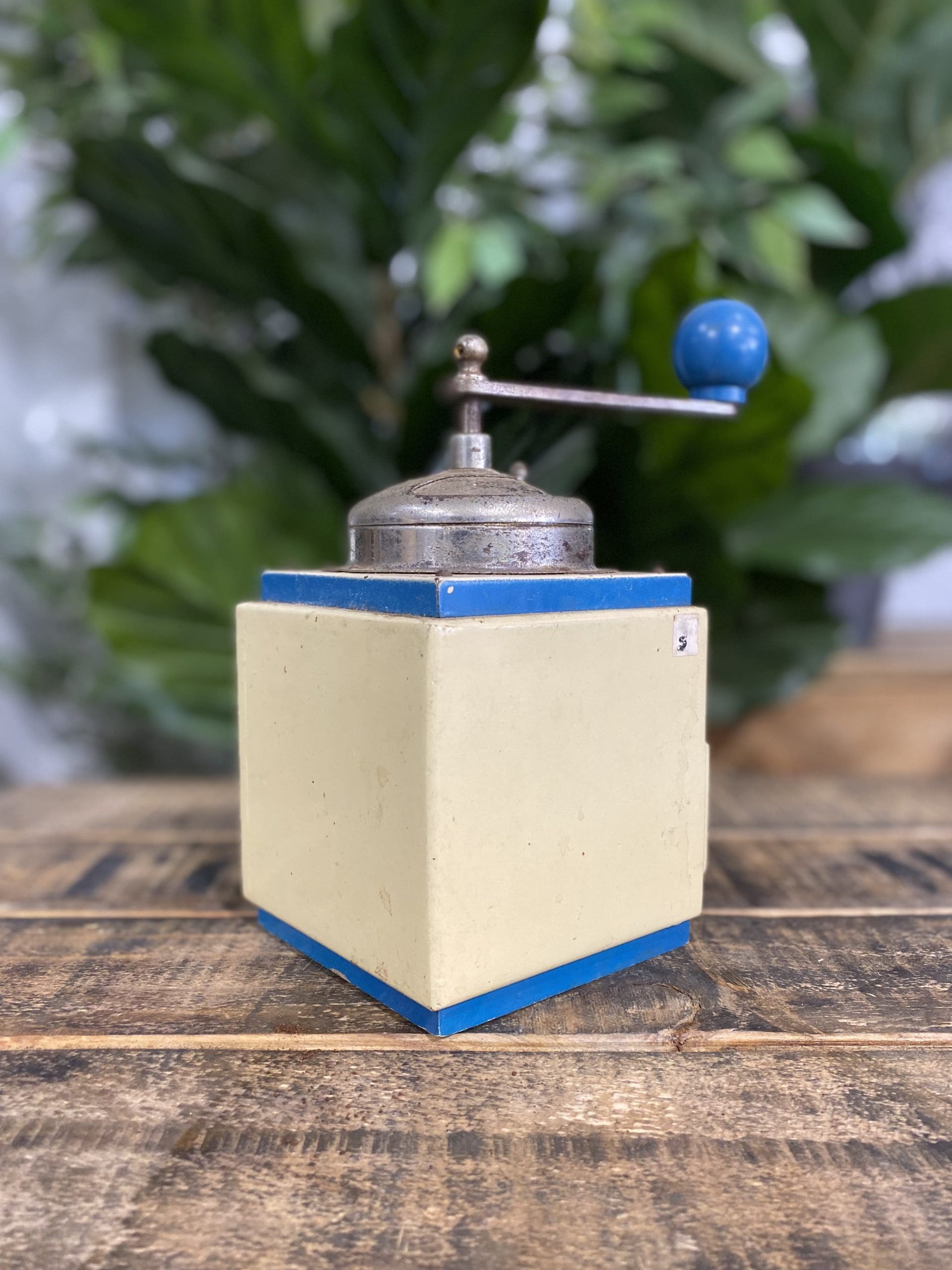 1930’s Tre Spade Wooden Hand Coffee Grinder