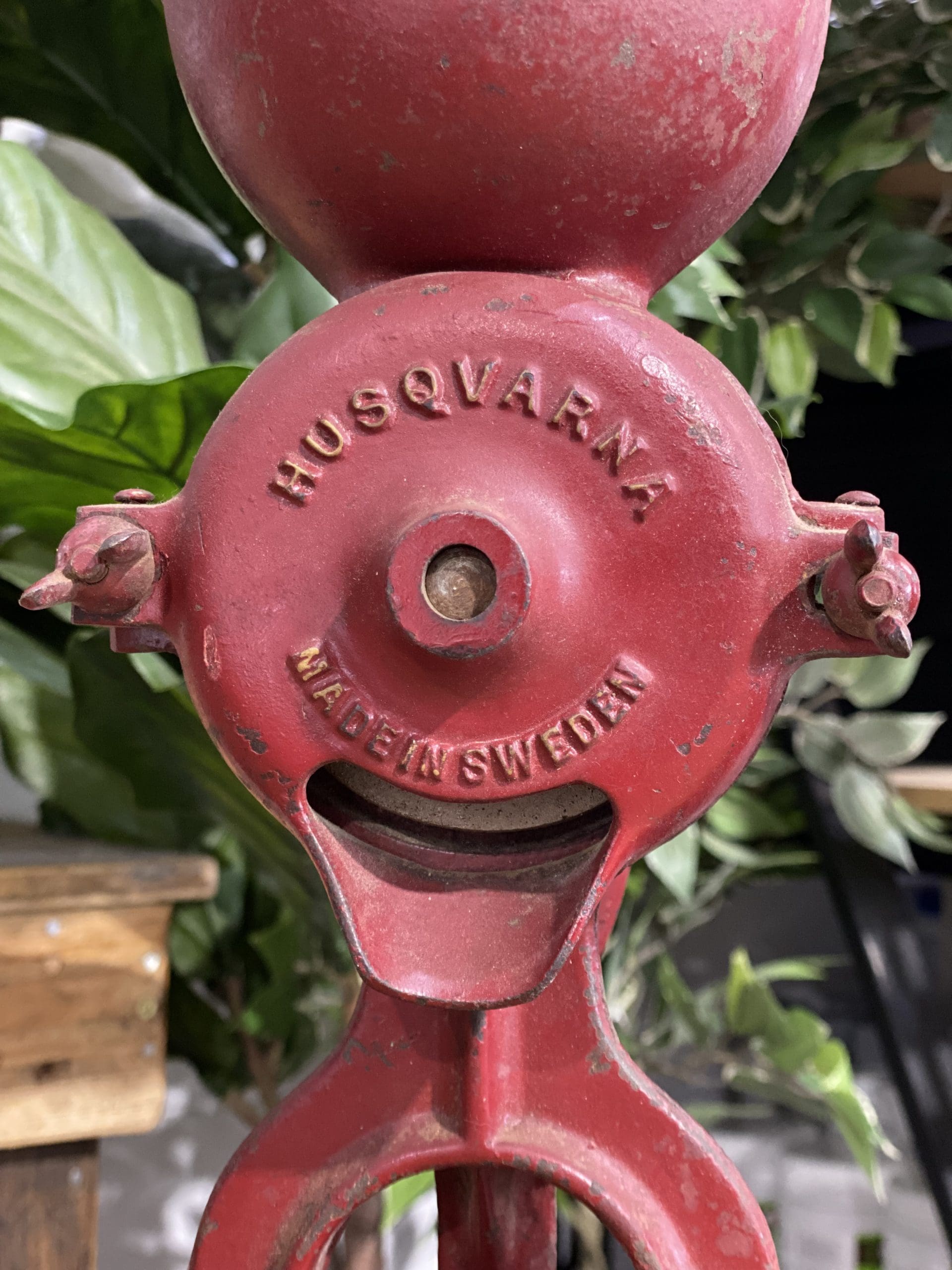 #70 1930’s Husqvarna Bench Clamp Coffee Grinder