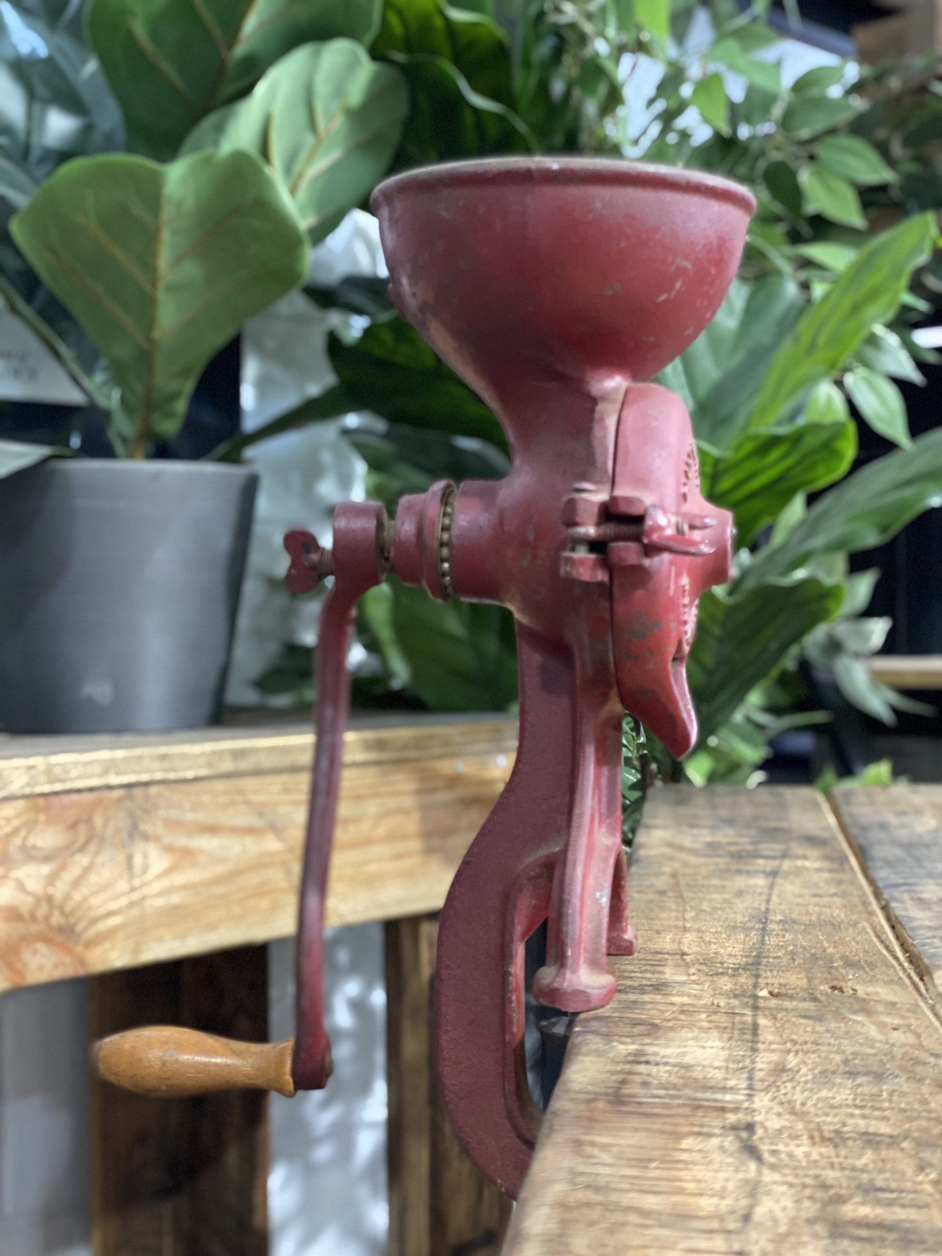 #70 1930’s Husqvarna Bench Clamp Coffee Grinder