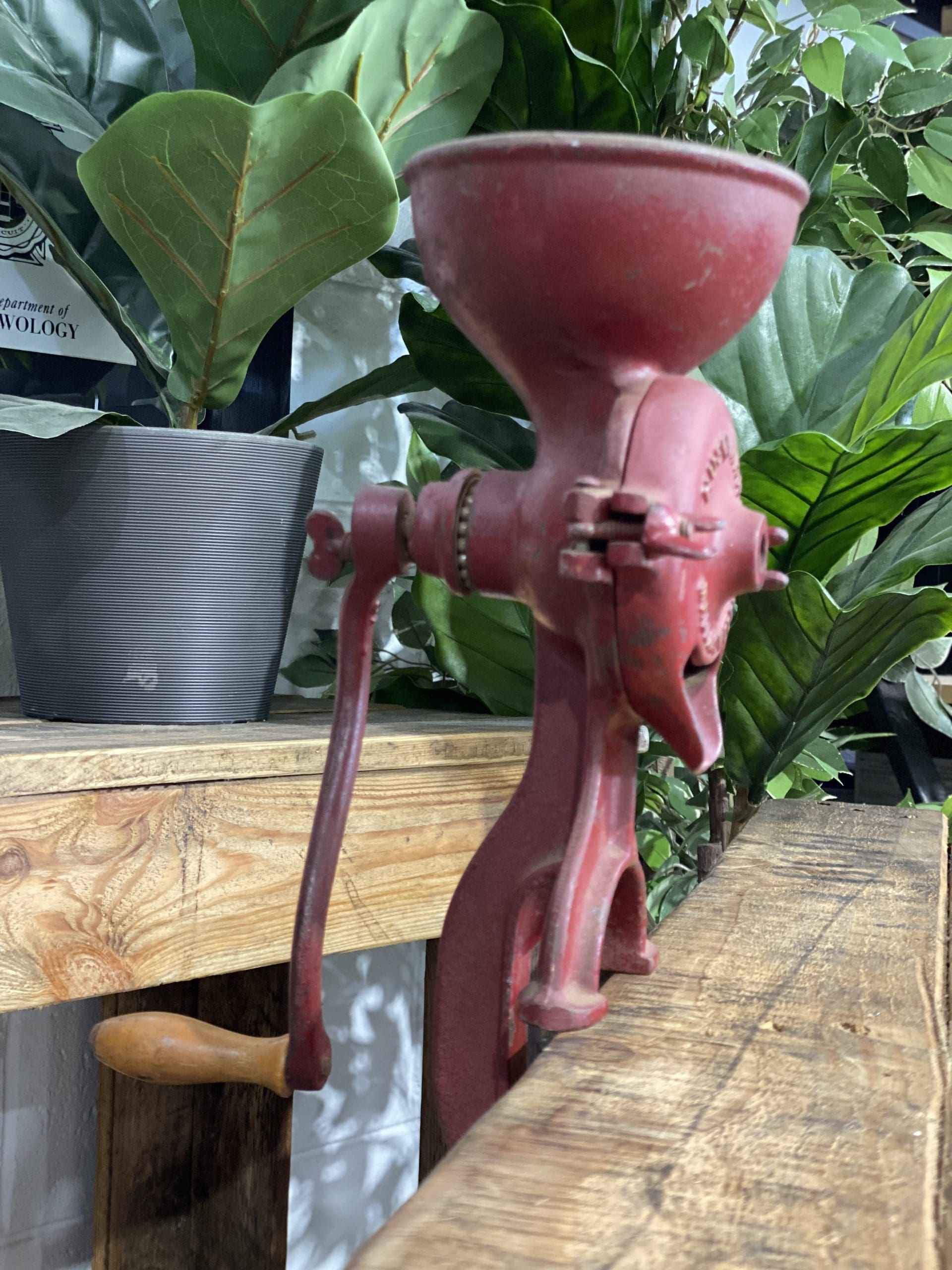 #70 1930’s Husqvarna Bench Clamp Coffee Grinder