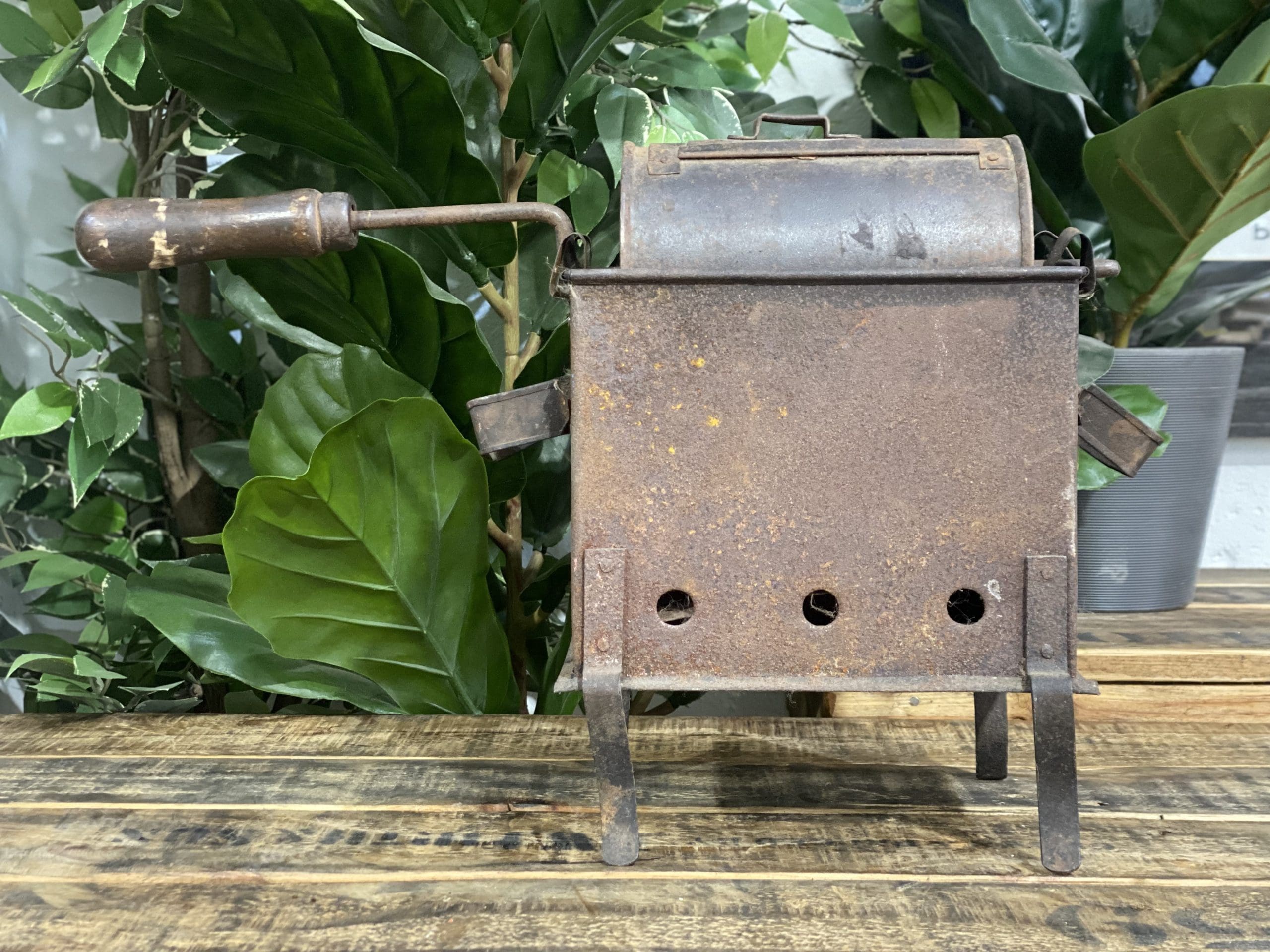 #89 1850’s Free Standing Coal Coffee Roaster