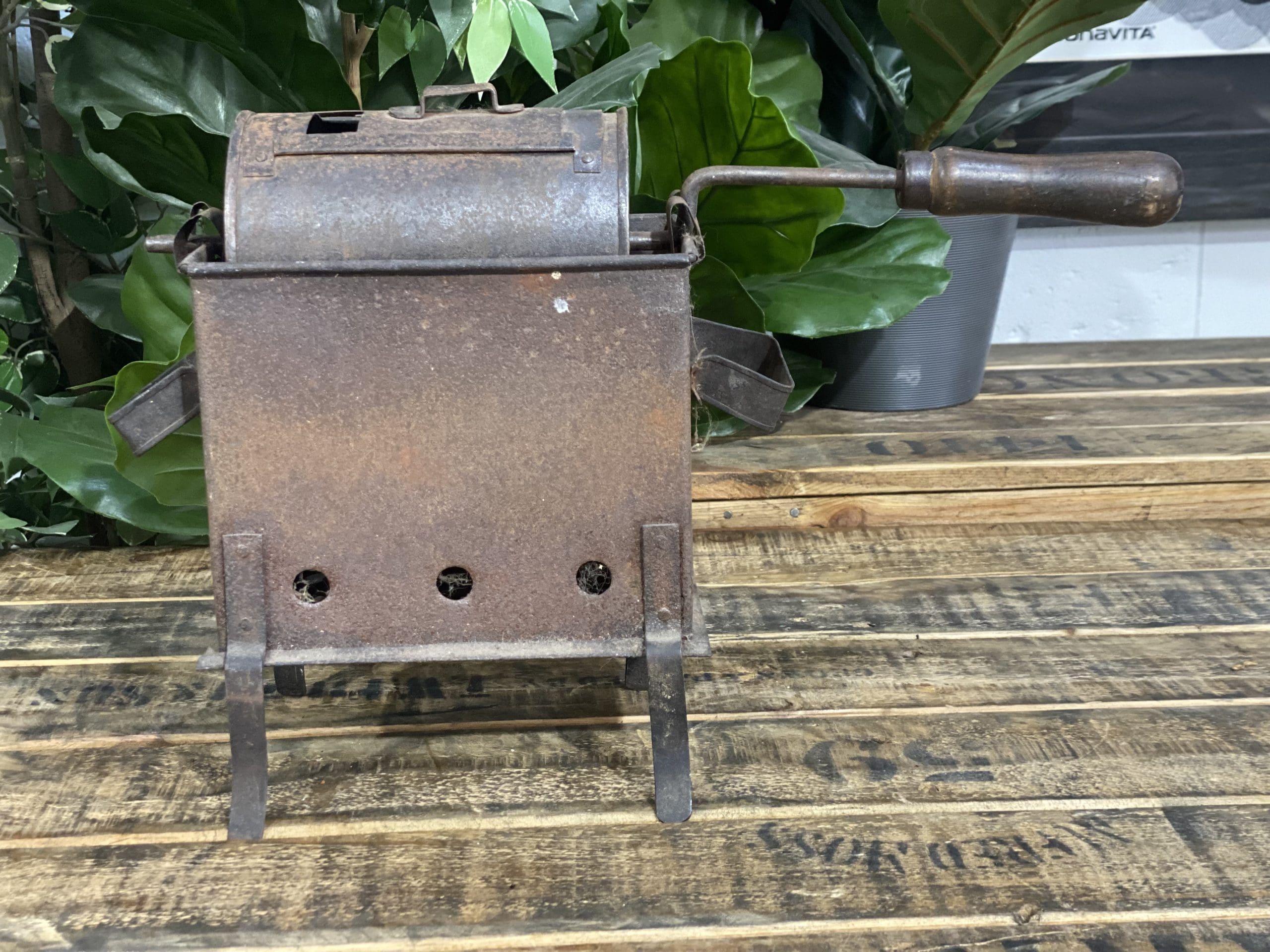 #89 1850’s Free Standing Coal Coffee Roaster