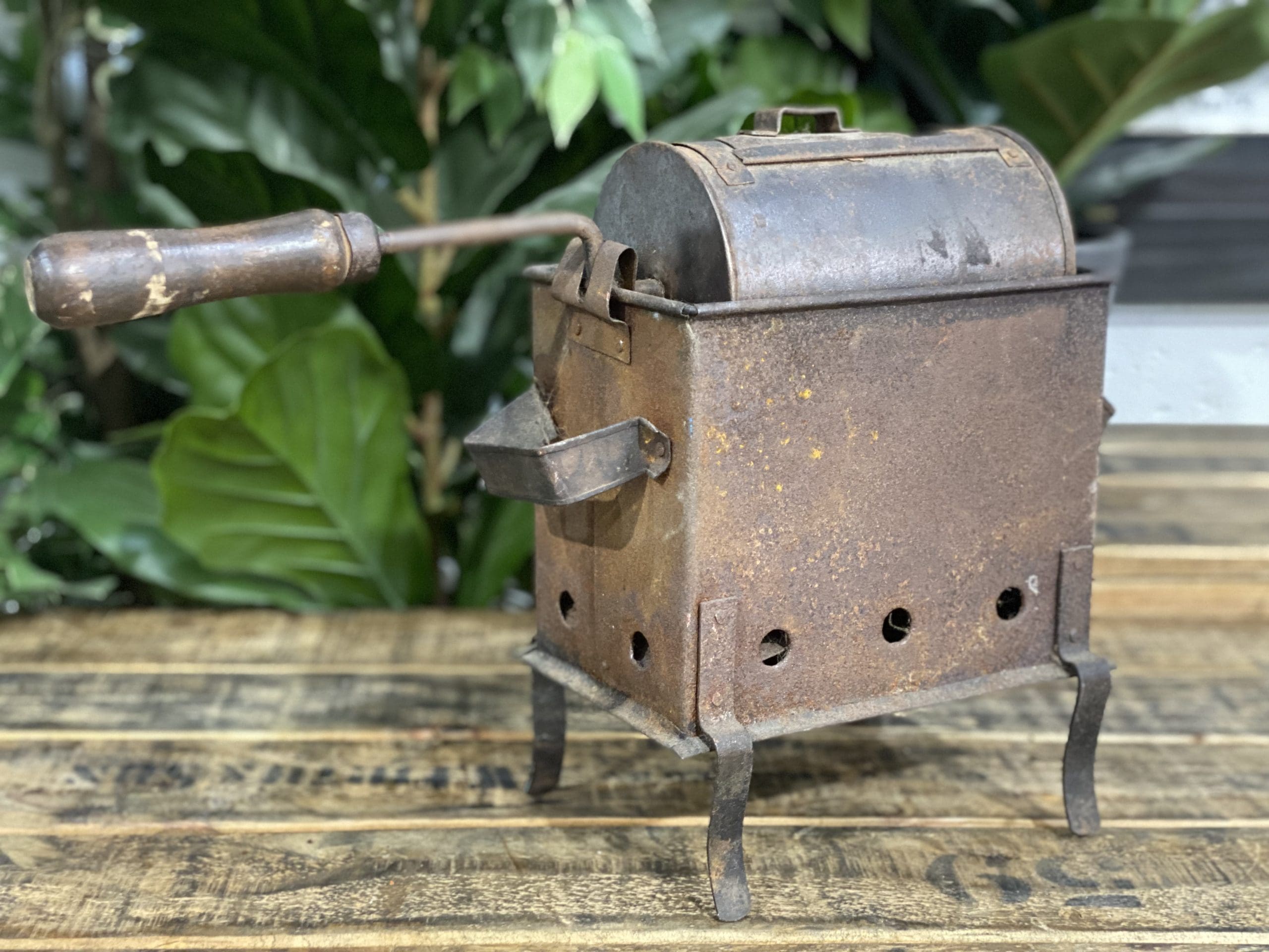 #89 1850’s Free Standing Coal Coffee Roaster