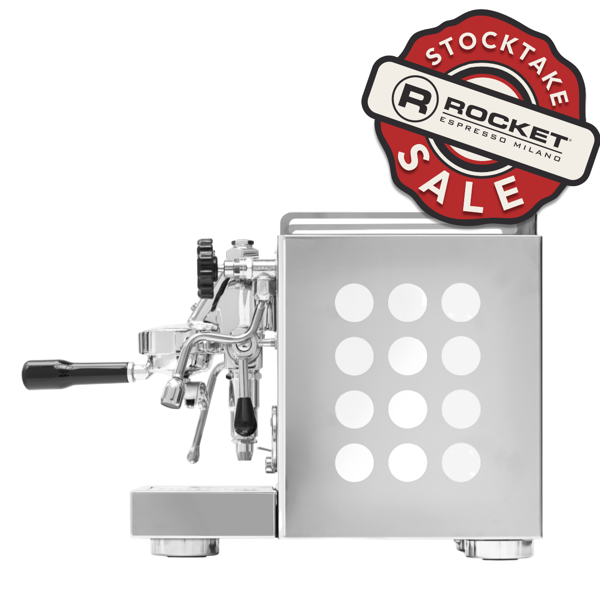 Rocket Appartamento 1 Group Coffee Machine Stainless Steel - New with stocktake sale sticker.
