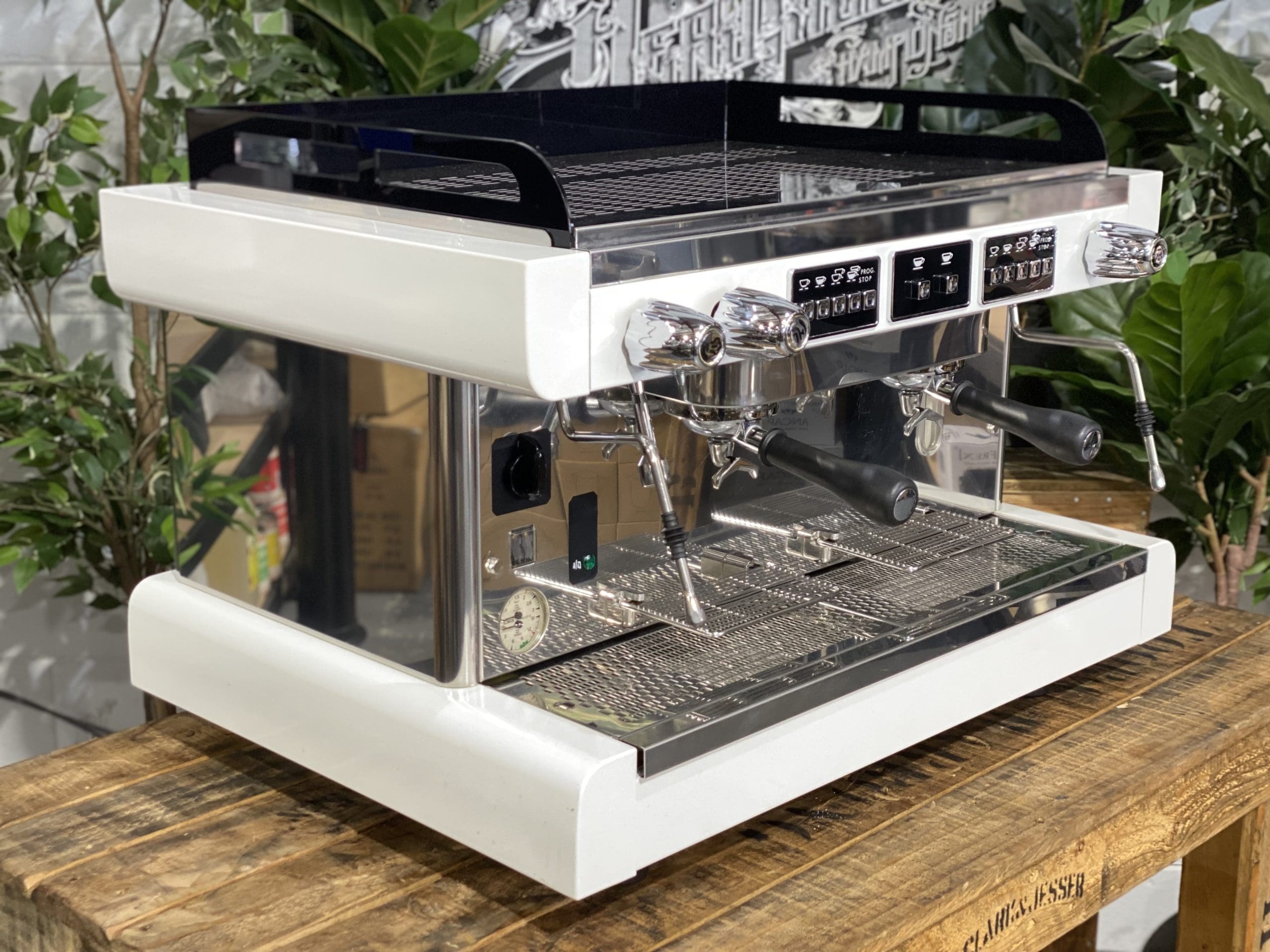 Astoria Pratic Avant 2 Group White Espresso Coffee Machine - Used