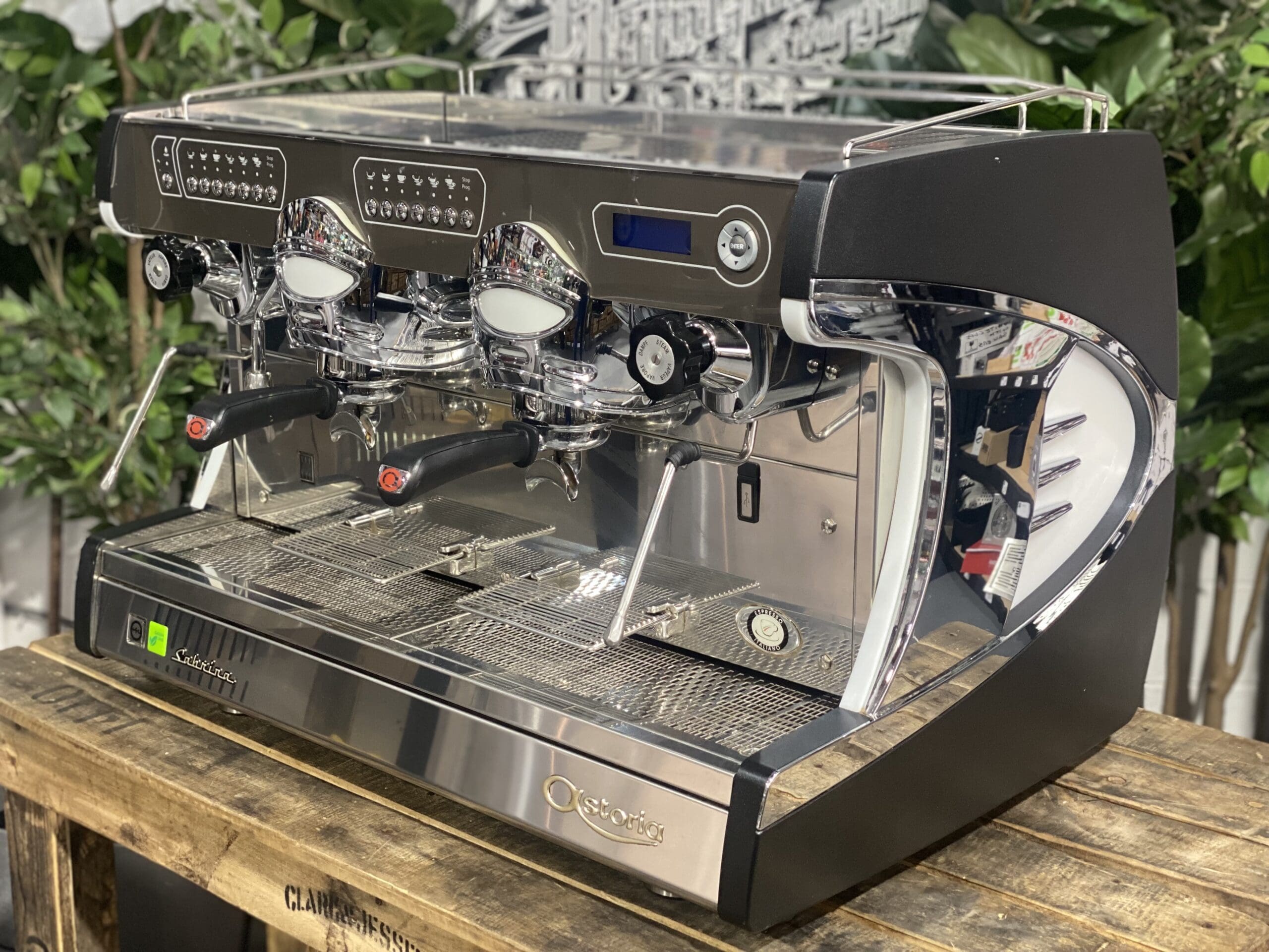 Astoria Sabrina 2 Group Black Espresso Coffee Machine - Used