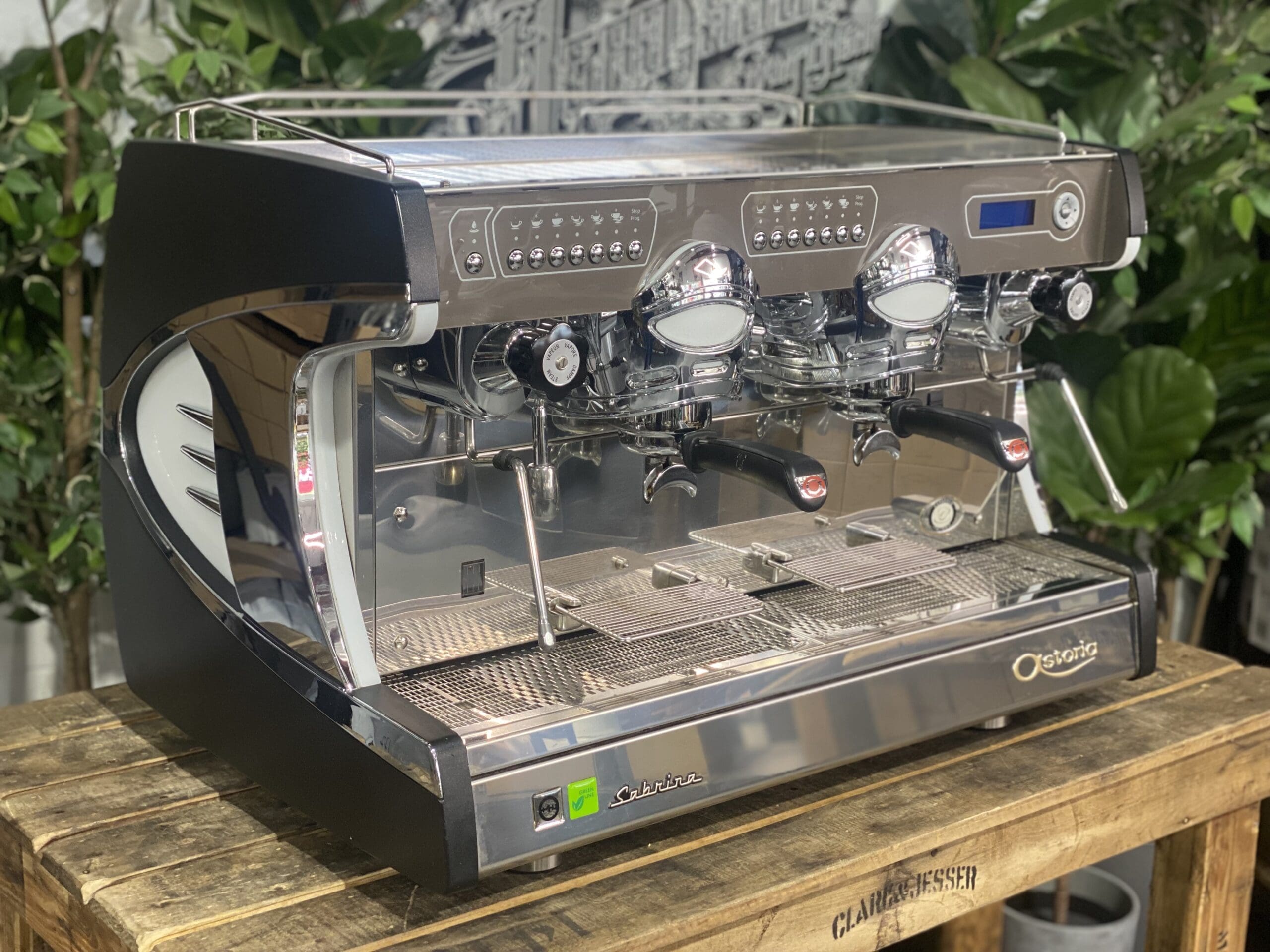 Astoria Sabrina 2 Group Black Espresso Coffee Machine - Used