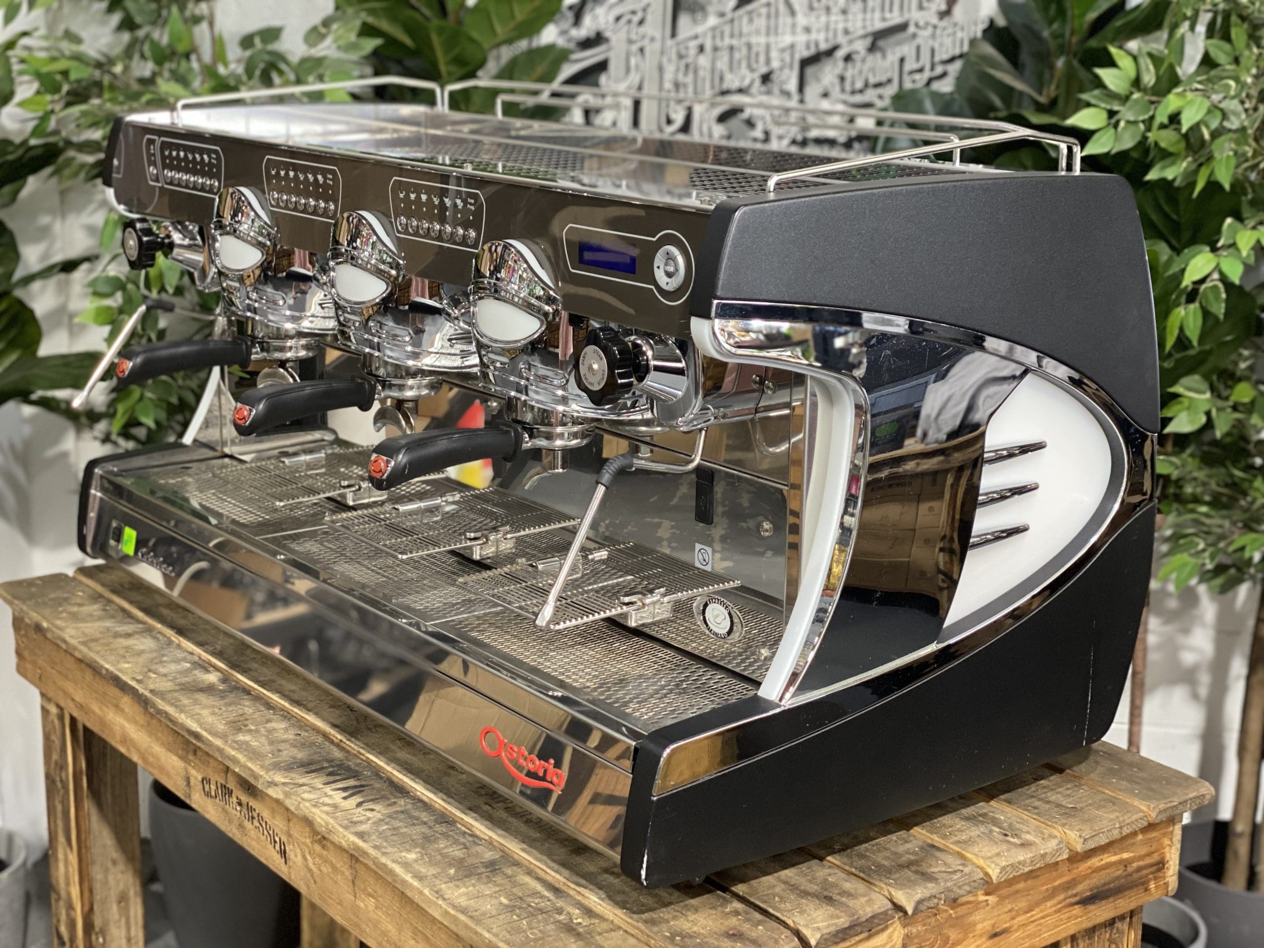 Astoria Sabrina 3 Group Black Espresso Coffee Machine - Used