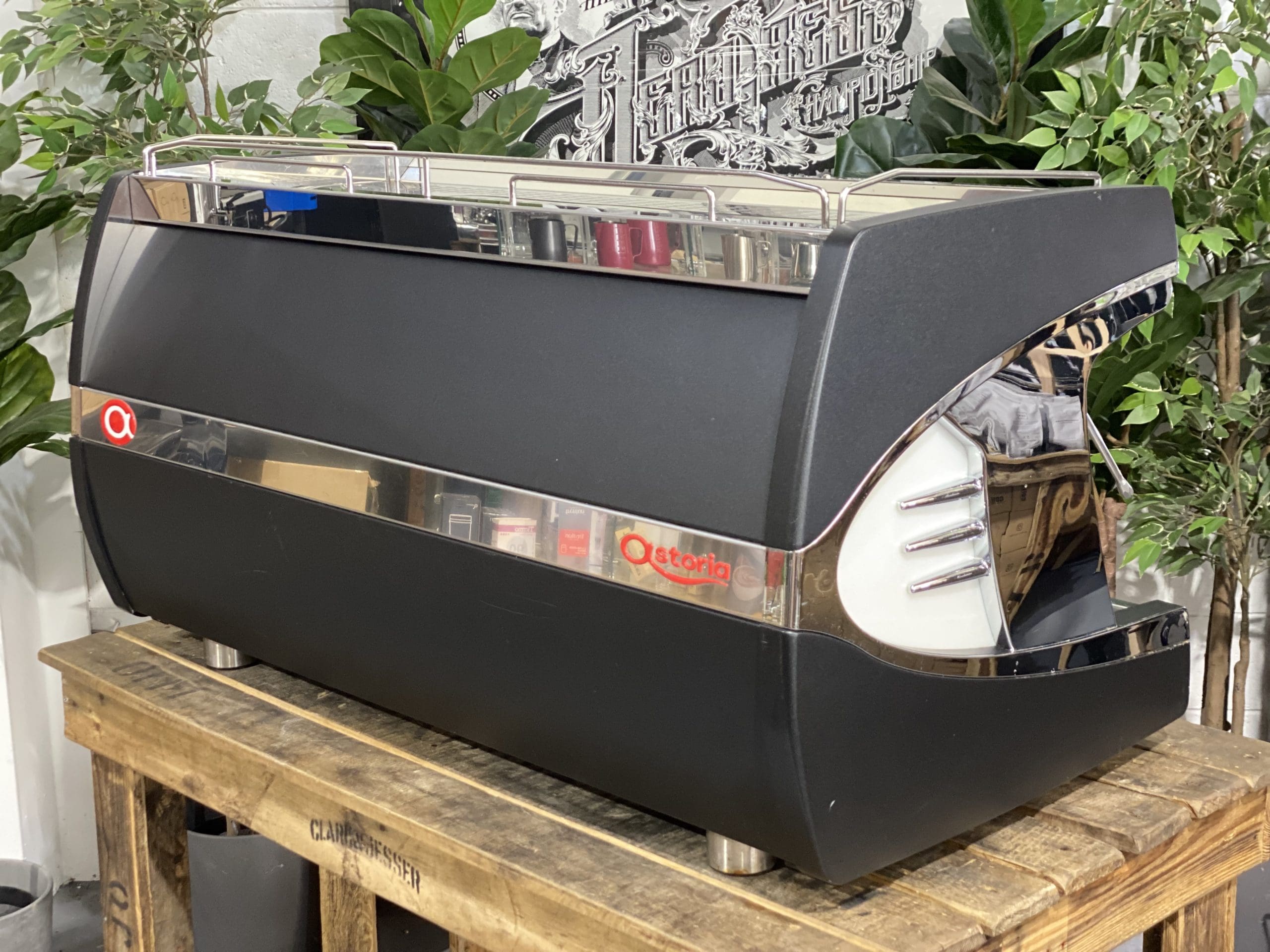 Astoria Sabrina 3 Group Black Espresso Coffee Machine - Used