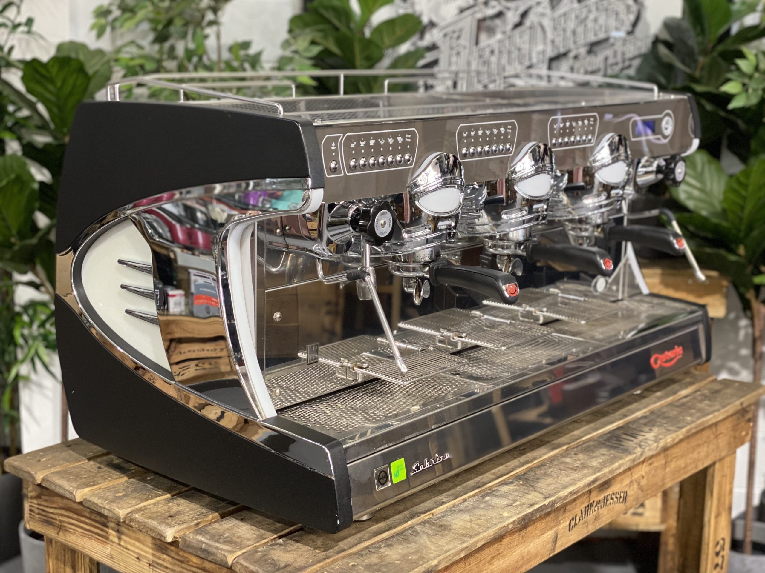 Astoria Sabrina 3 Group Black Espresso Coffee Machine - Used