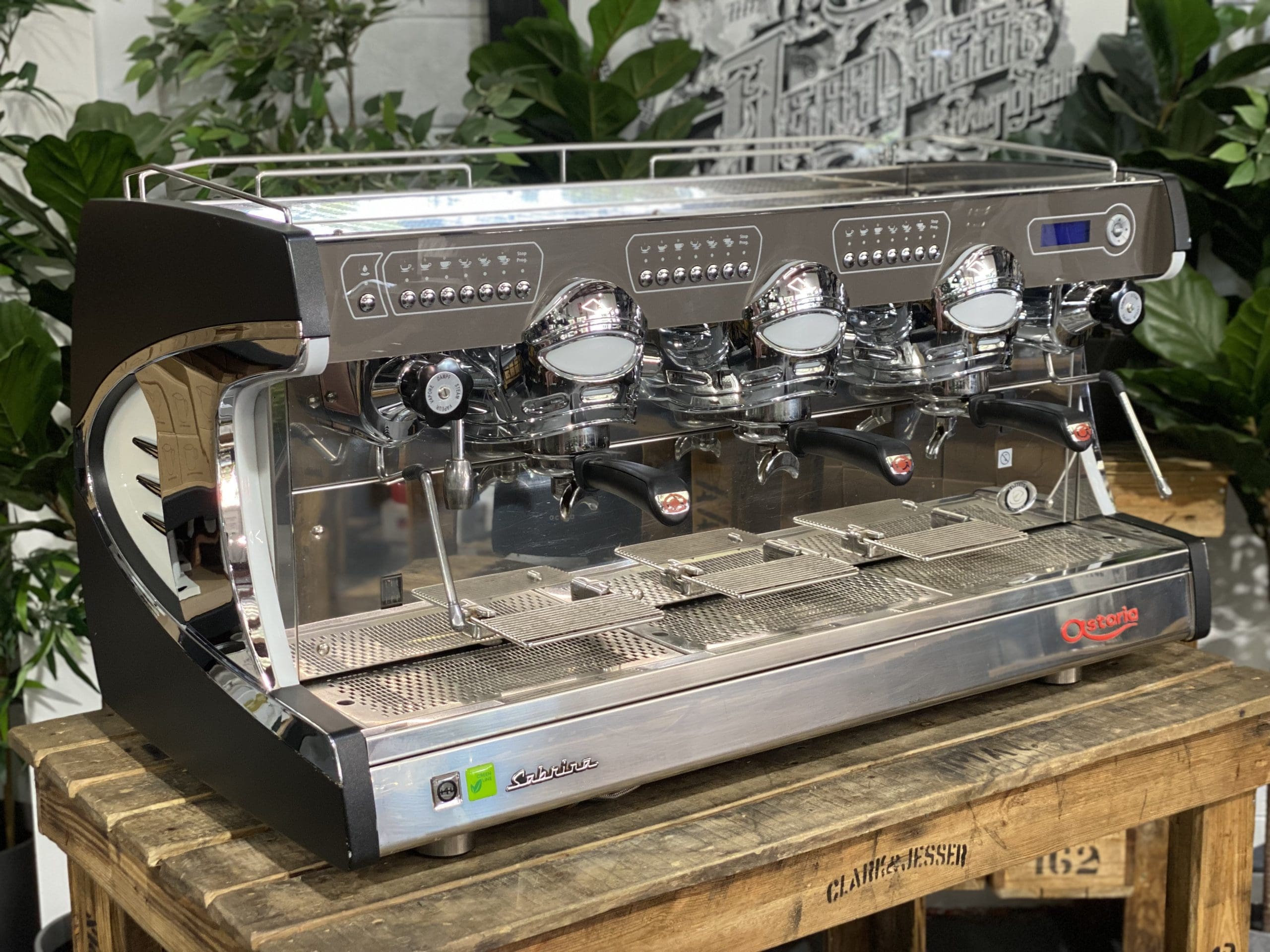 Astoria Sabrina 3 Group Black Espresso Coffee Machine - Used