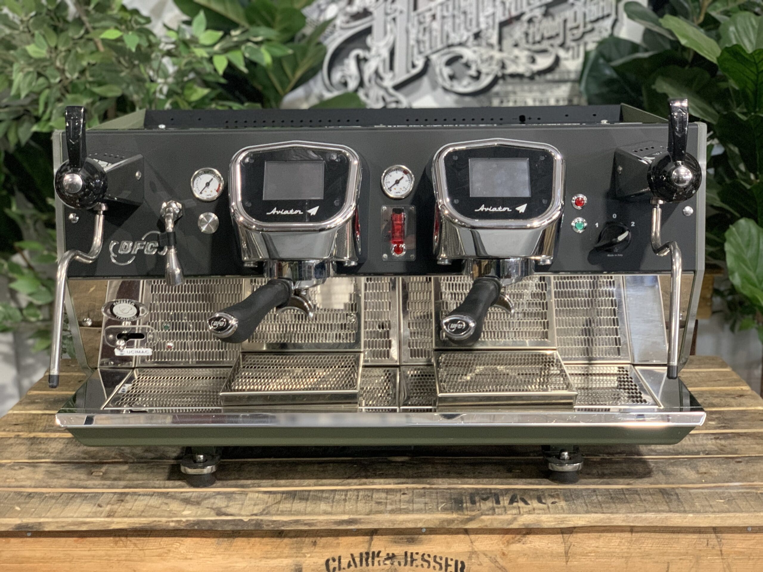 BFC Aviator 2 Group Dark Green & Black Espresso Coffee Machine - Used