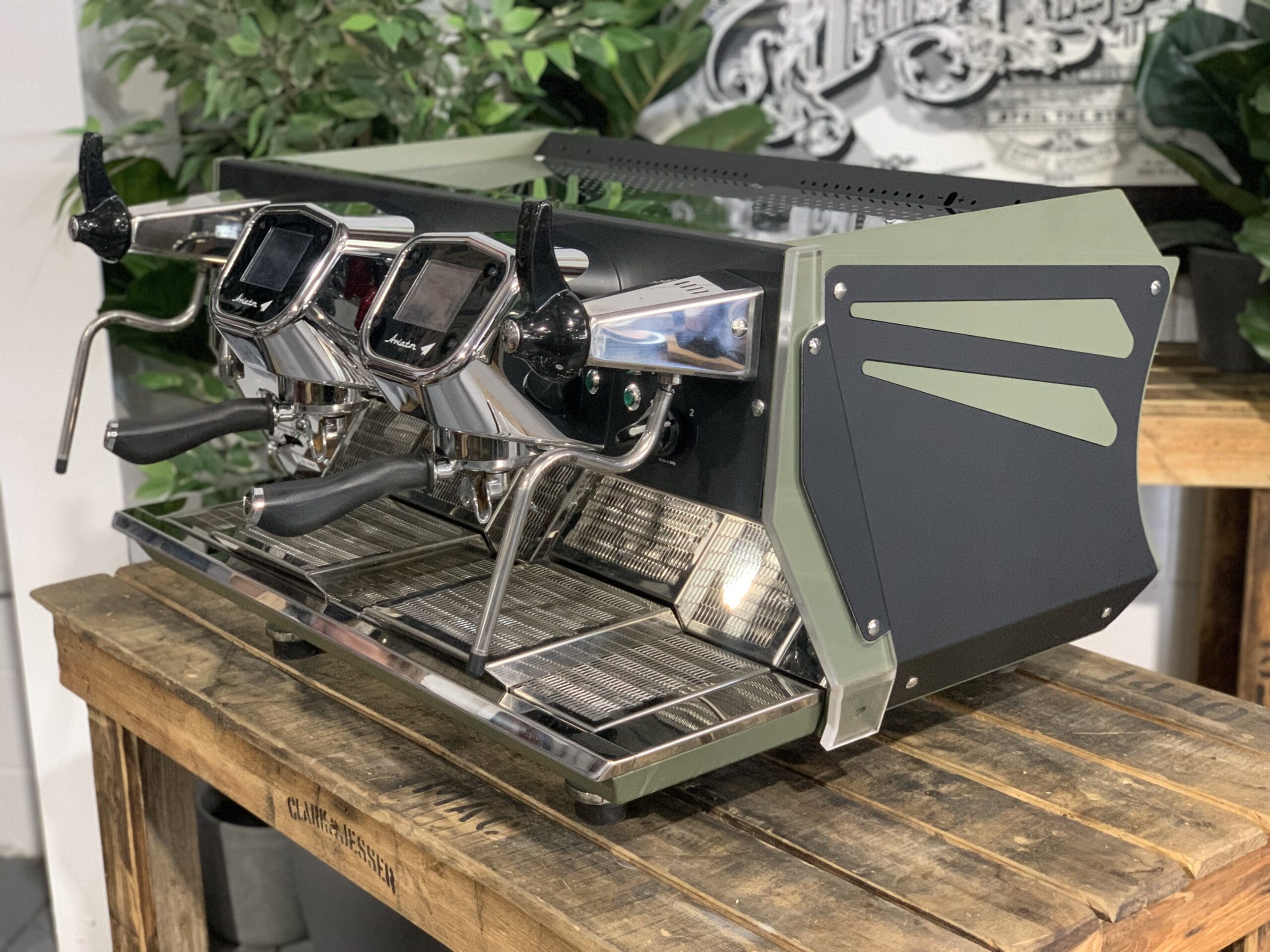 BFC Aviator 2 Group Dark Green & Black Espresso Coffee Machine - Used