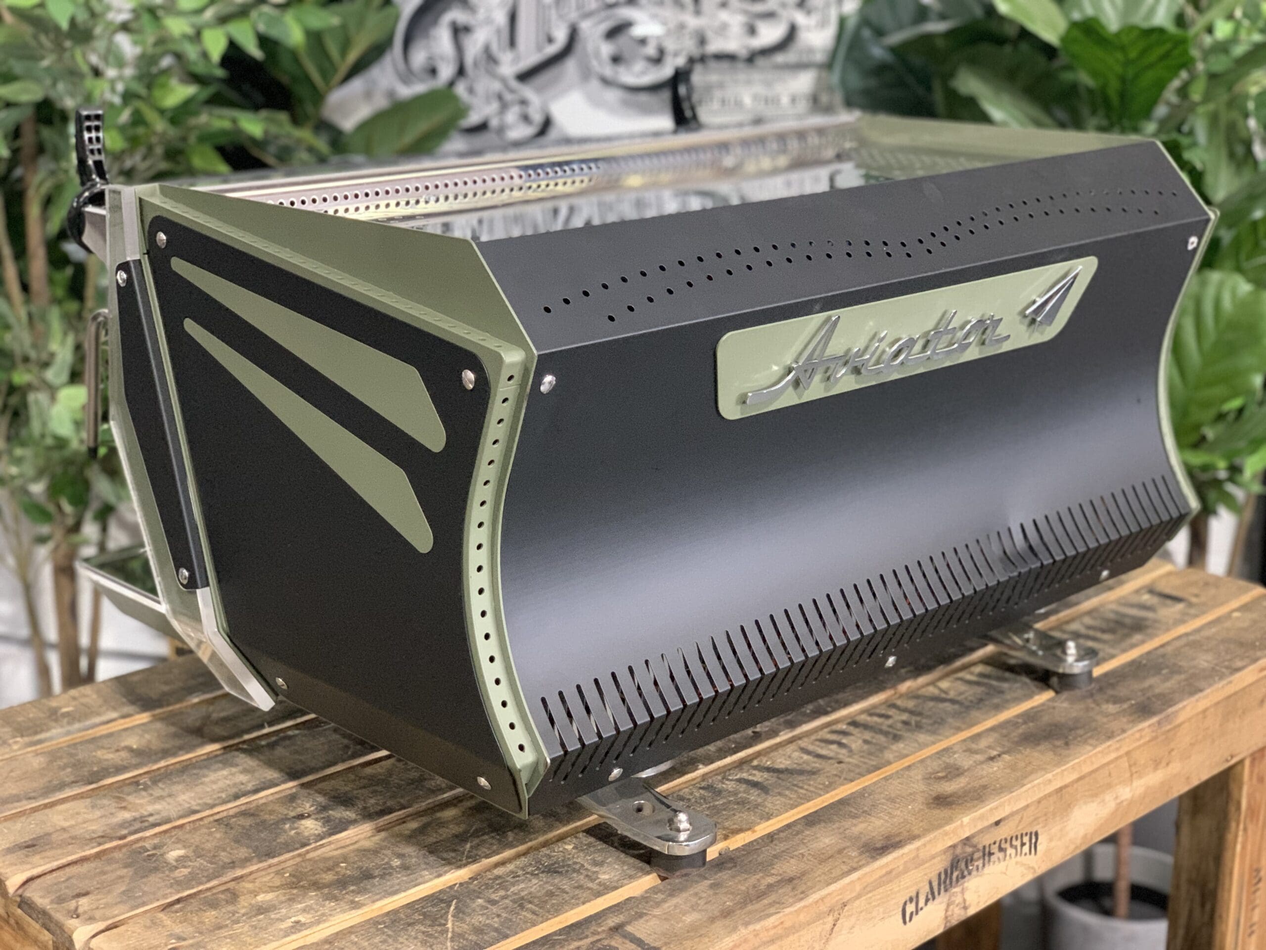 BFC Aviator 2 Group Dark Green & Black Espresso Coffee Machine - Used