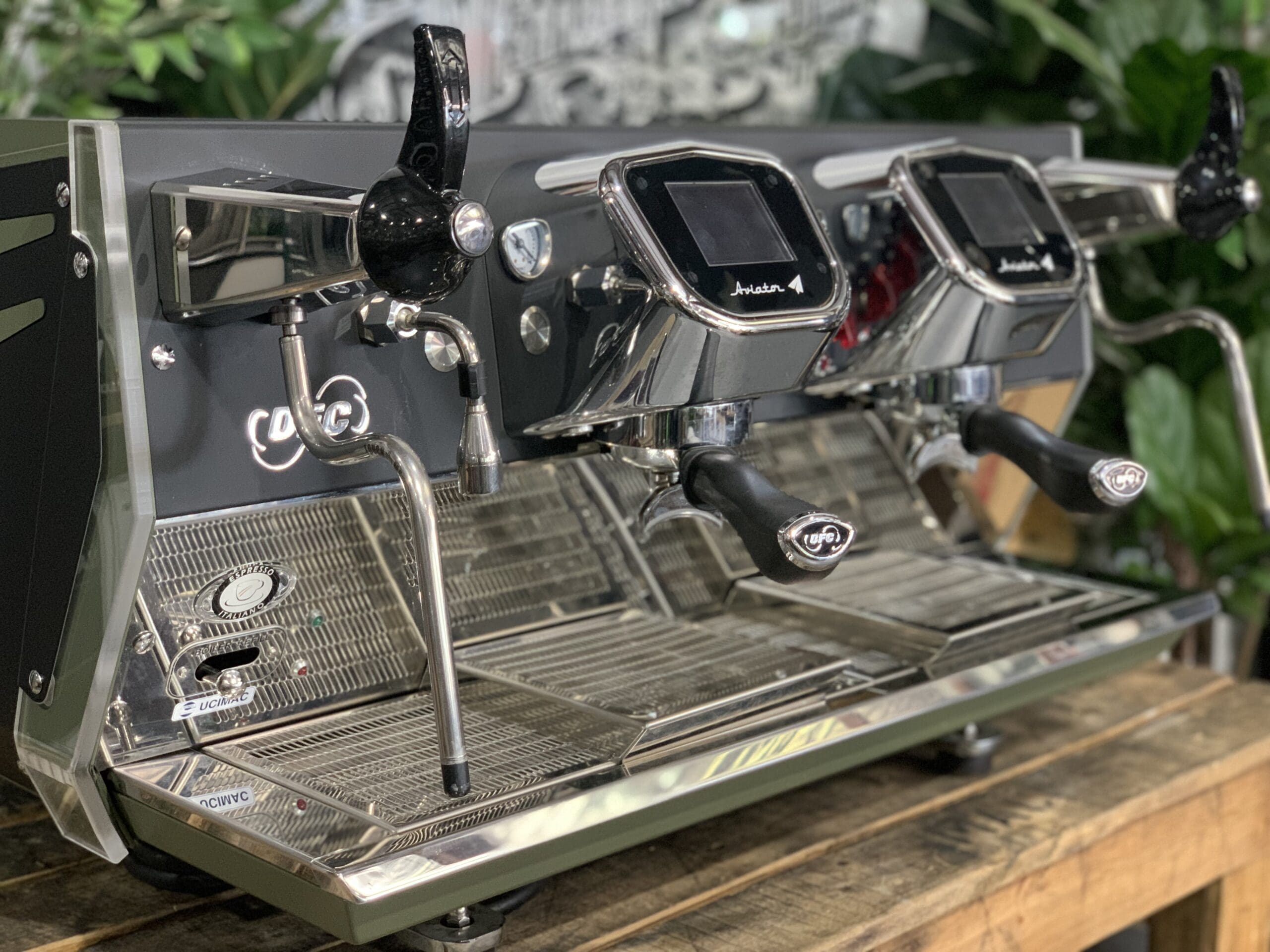 BFC Aviator 2 Group Dark Green & Black Espresso Coffee Machine - Used