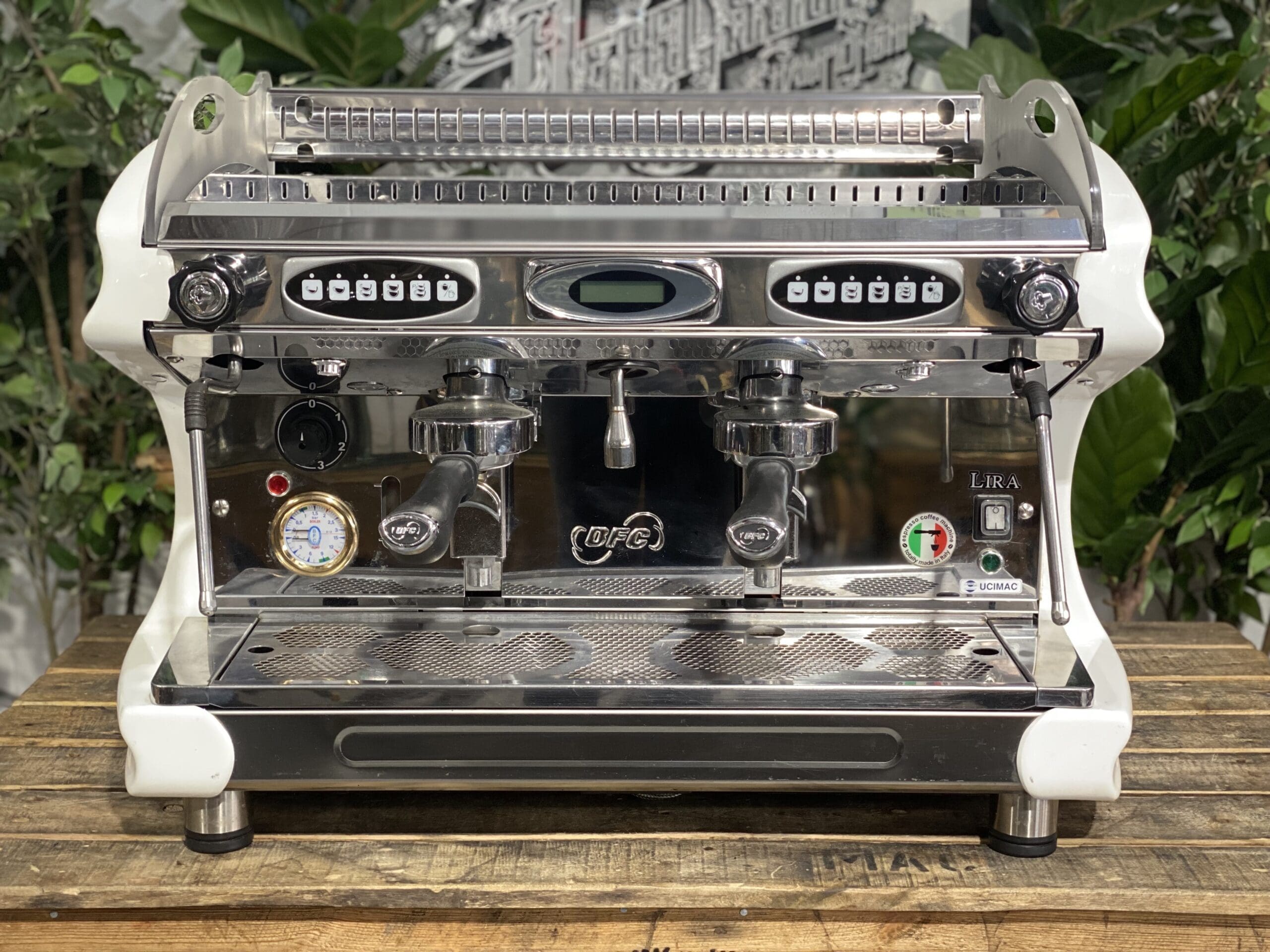 BFC Lira 2 Group White Espresso Coffee Machine - Used