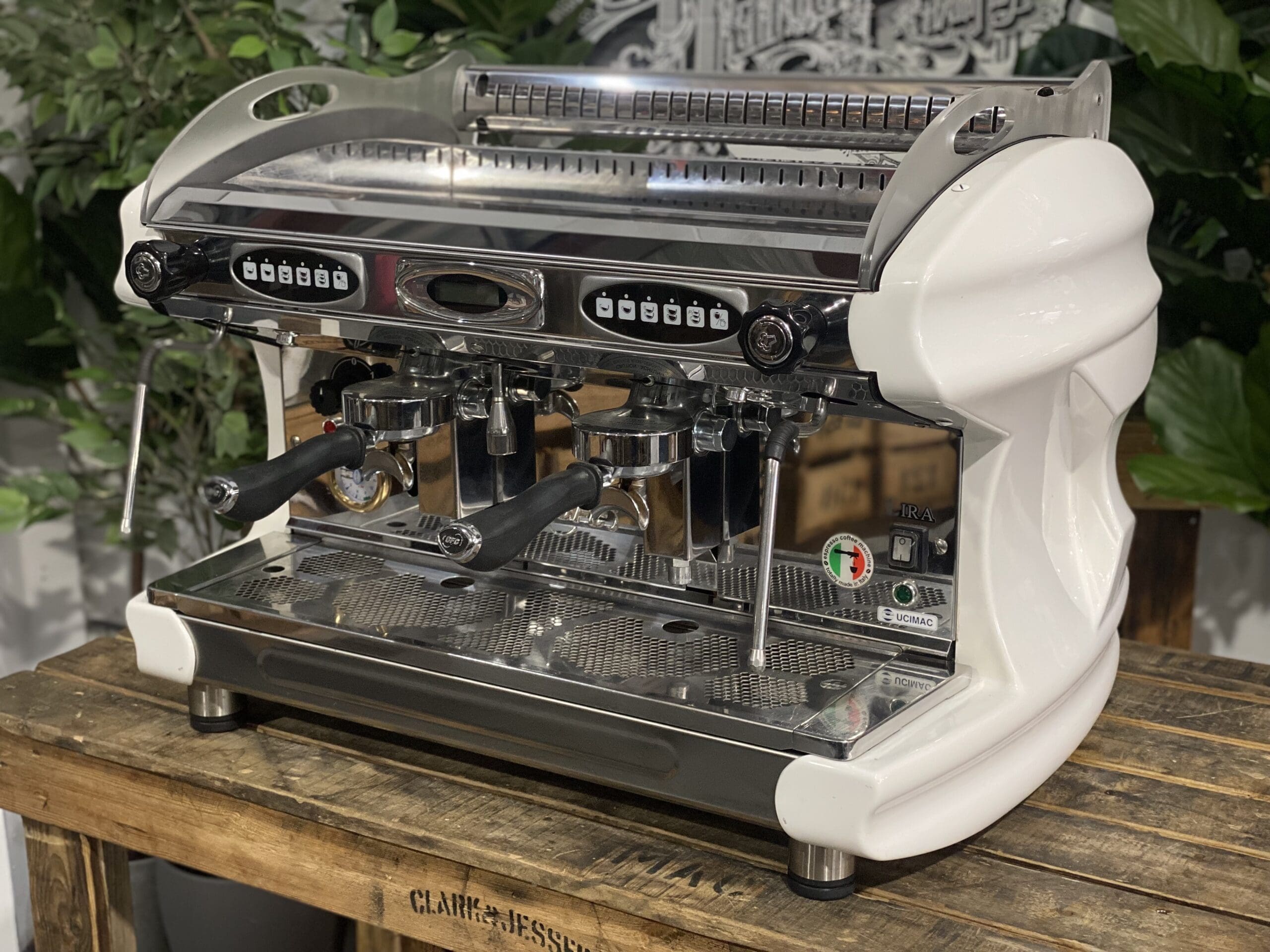 BFC Lira 2 Group White Espresso Coffee Machine - Used