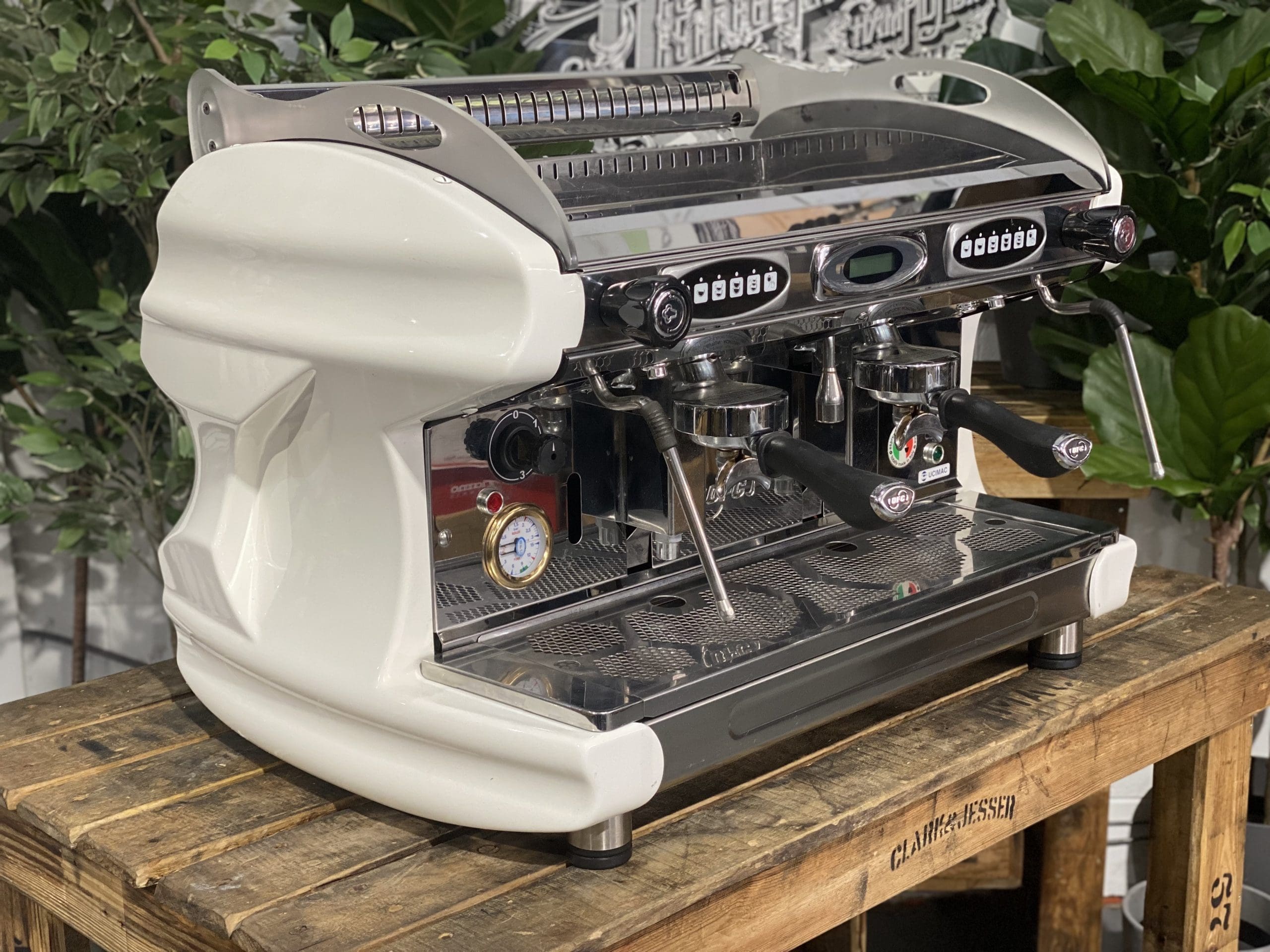 BFC Lira 3 Group White Espresso Coffee Machine - Used