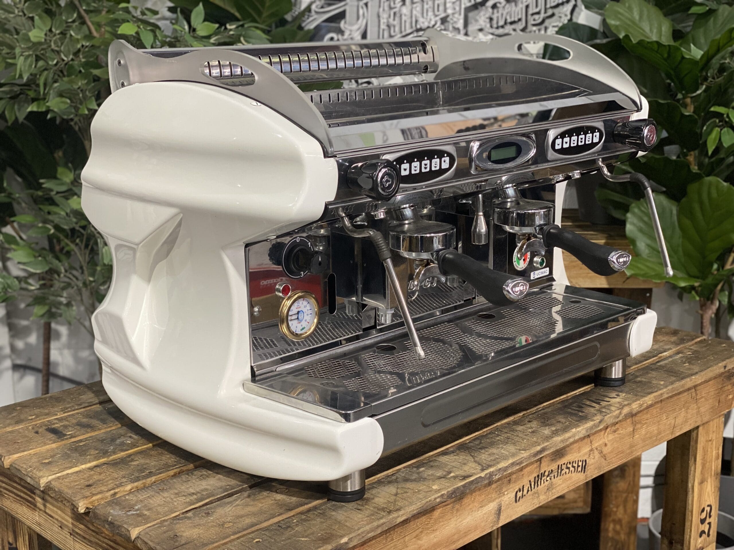 BFC Lira 2 Group White Espresso Coffee Machine - Used