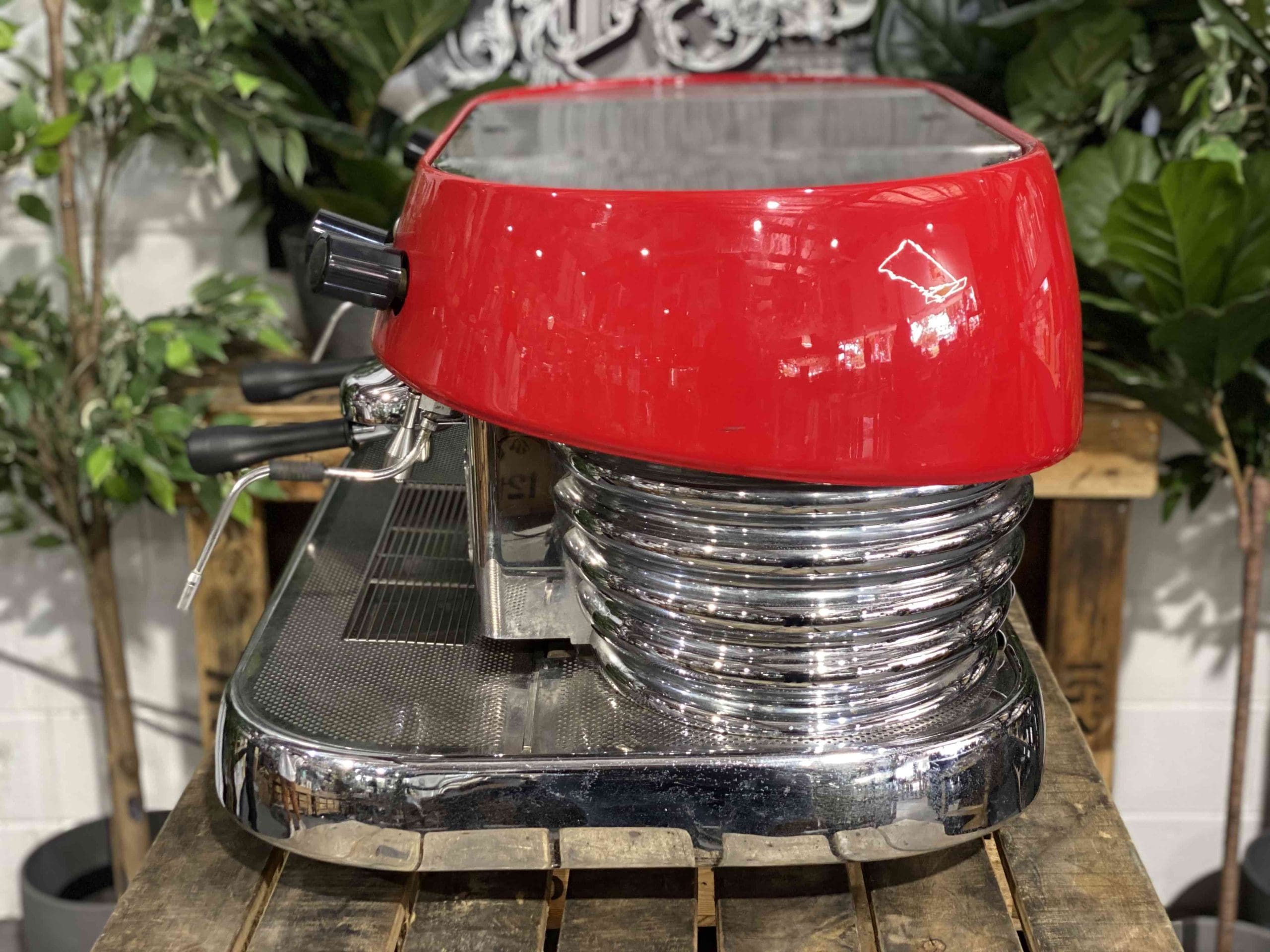 Brasilia Excelsior 2 Group Red Espresso Coffee Machine - Used