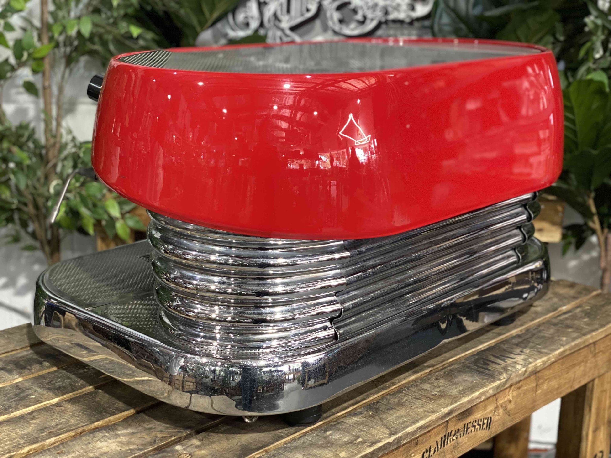 Brasilia Excelsior 2 Group Red Espresso Coffee Machine - Used