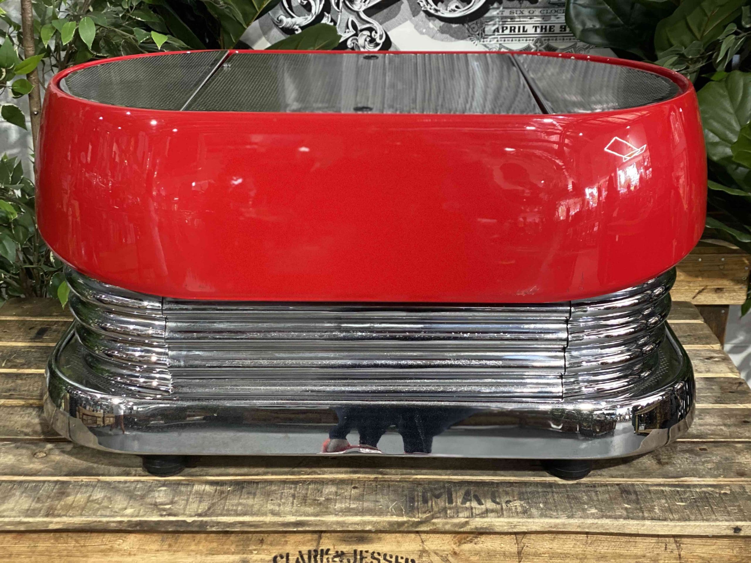 Brasilia Excelsior 2 Group Red Espresso Coffee Machine - Used