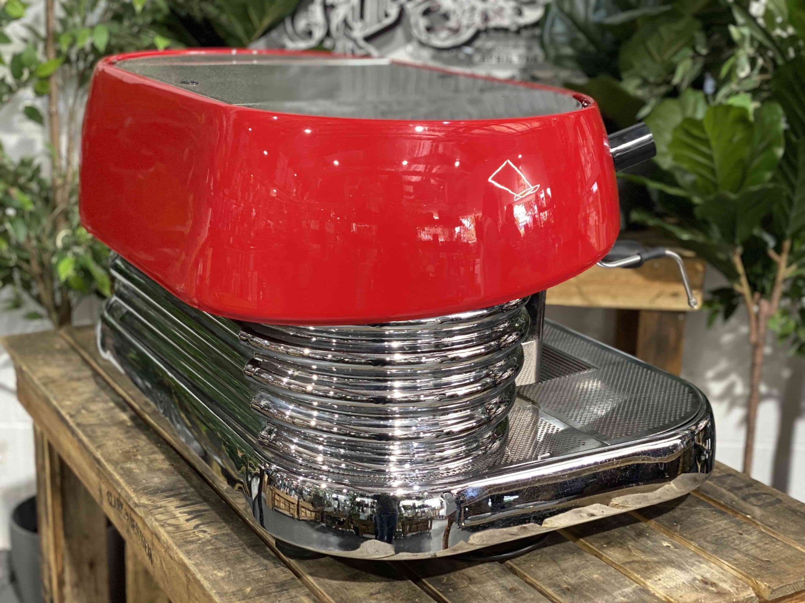 Brasilia Excelsior 2 Group Red Espresso Coffee Machine - Used