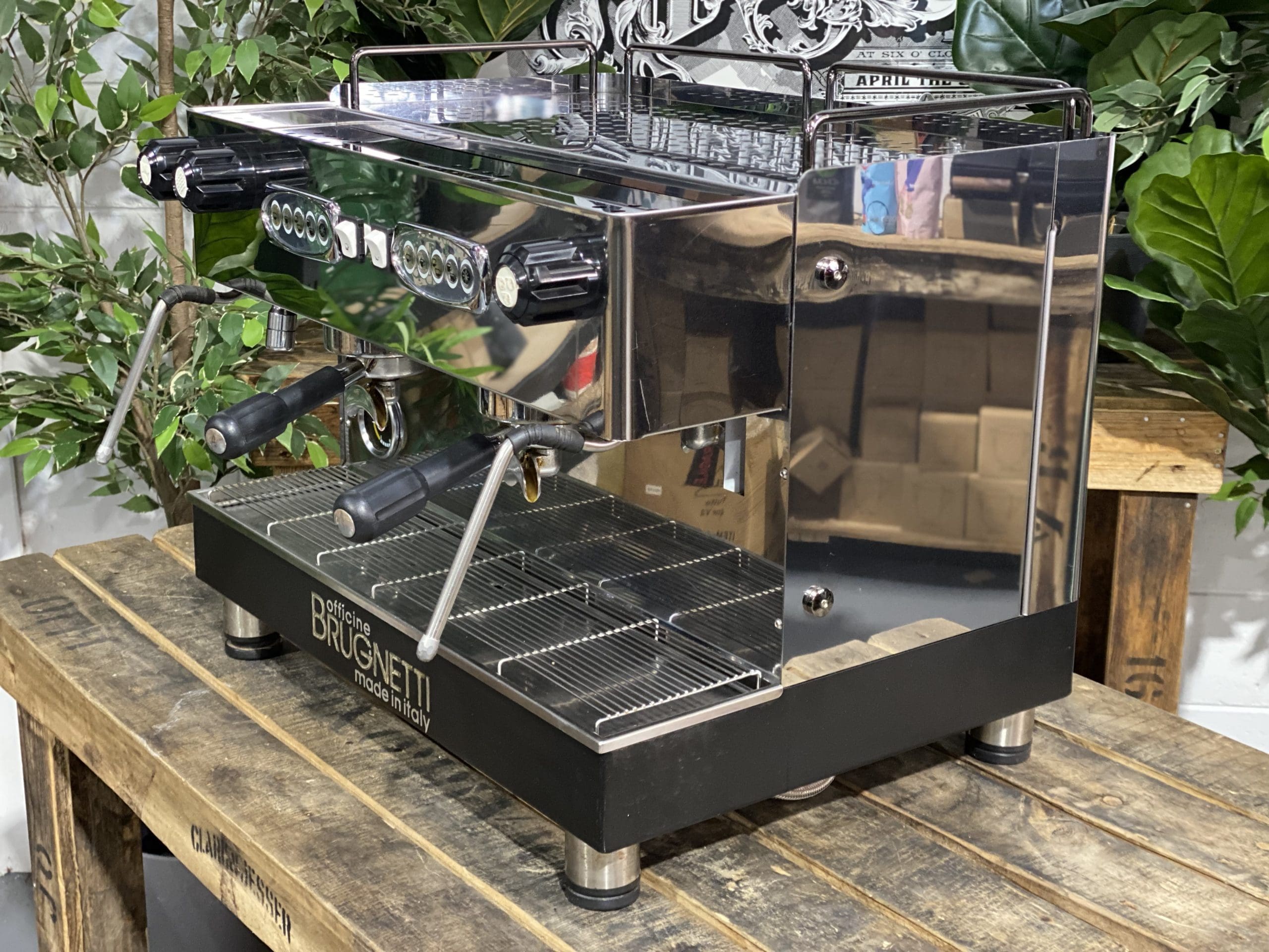 Brugnetti Gamma 2 Group Stainless Espresso Coffee Machine - Used