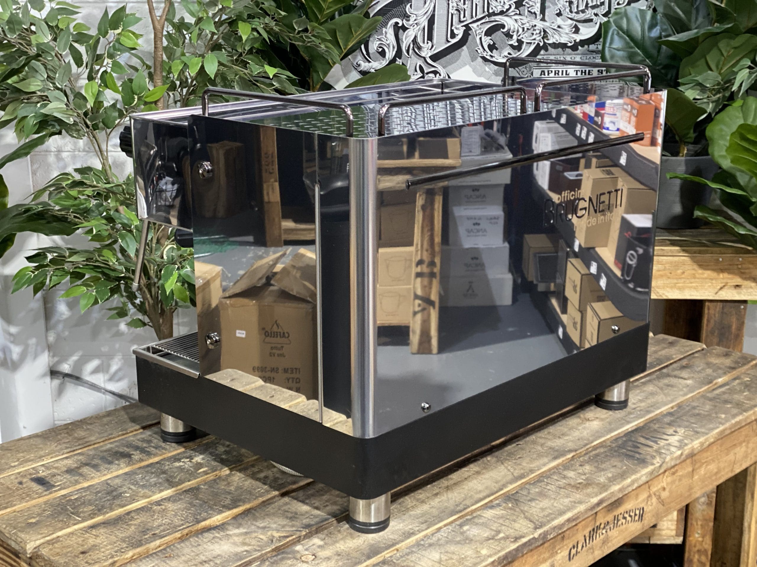 Brugnetti Gamma 2 Group Stainless Espresso Coffee Machine - Used