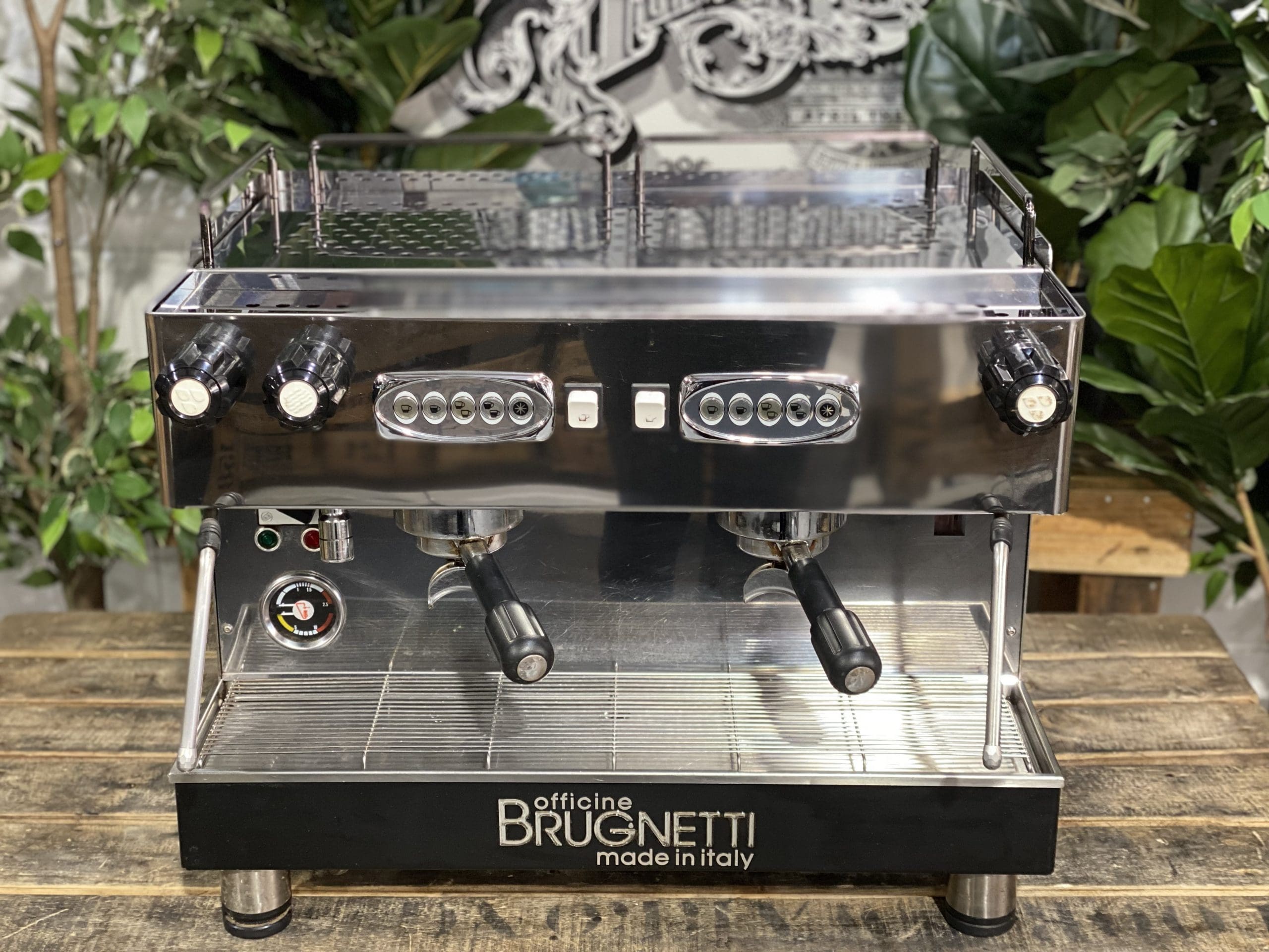 Brugnetti Gamma 2 Group Stainless Espresso Coffee Machine - Used