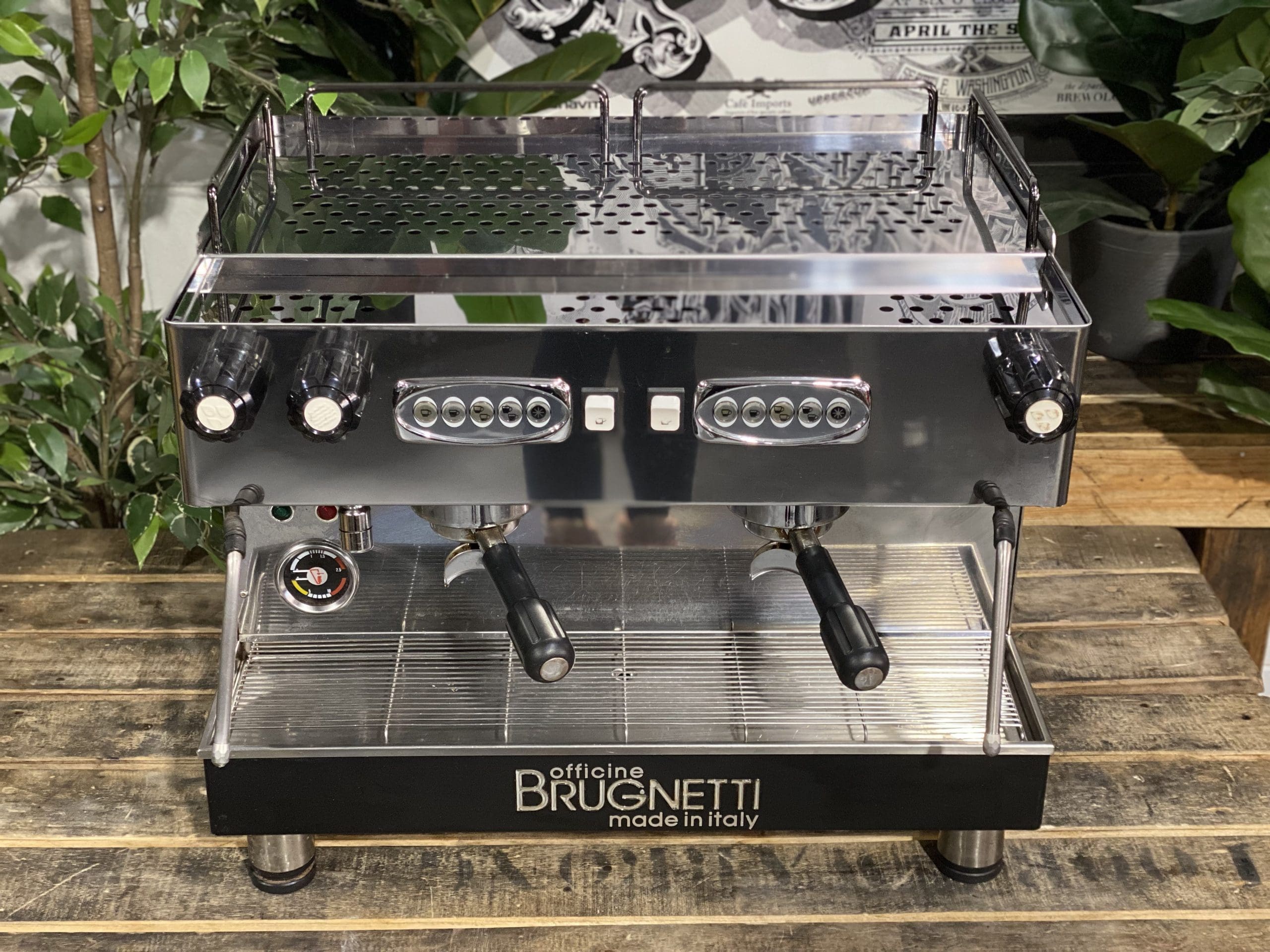 Brugnetti Gamma 2 Group Stainless Espresso Coffee Machine - Used