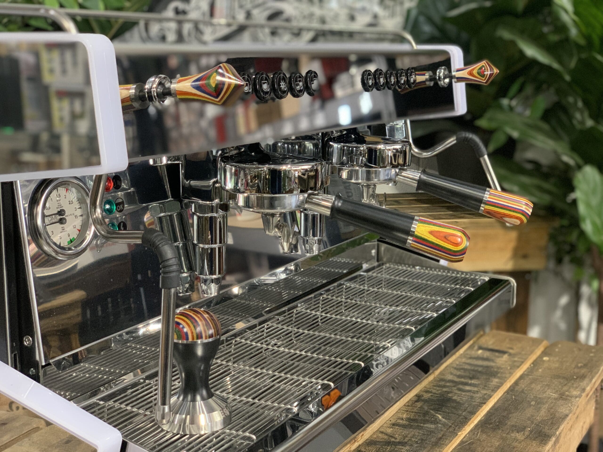 Cime CO-03 NEO E61 2 Group with Multi Colour Skateboard & Black Grips - New