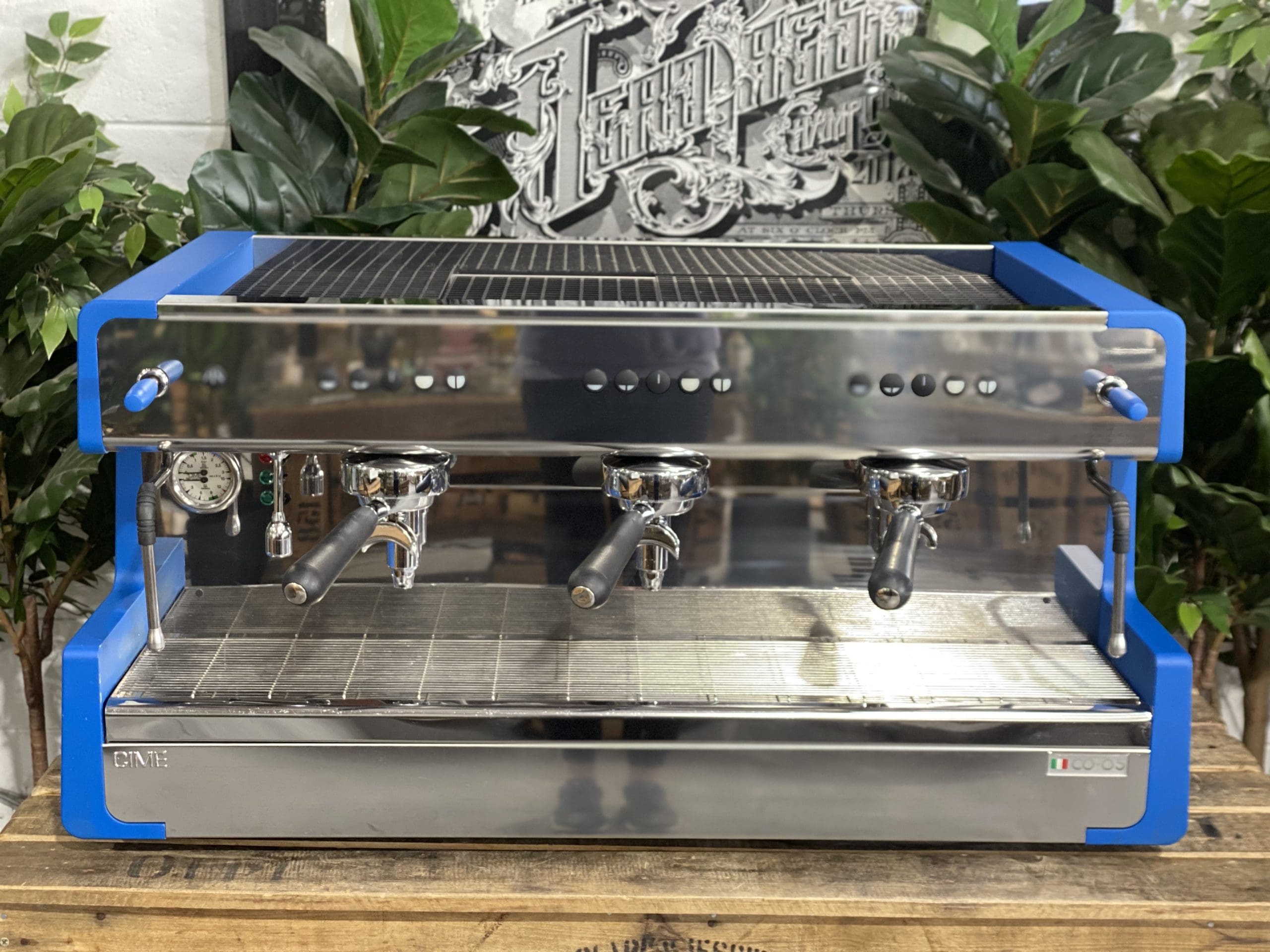 CIME CO-05 3 Group Blue Espresso Coffee Machine - Used